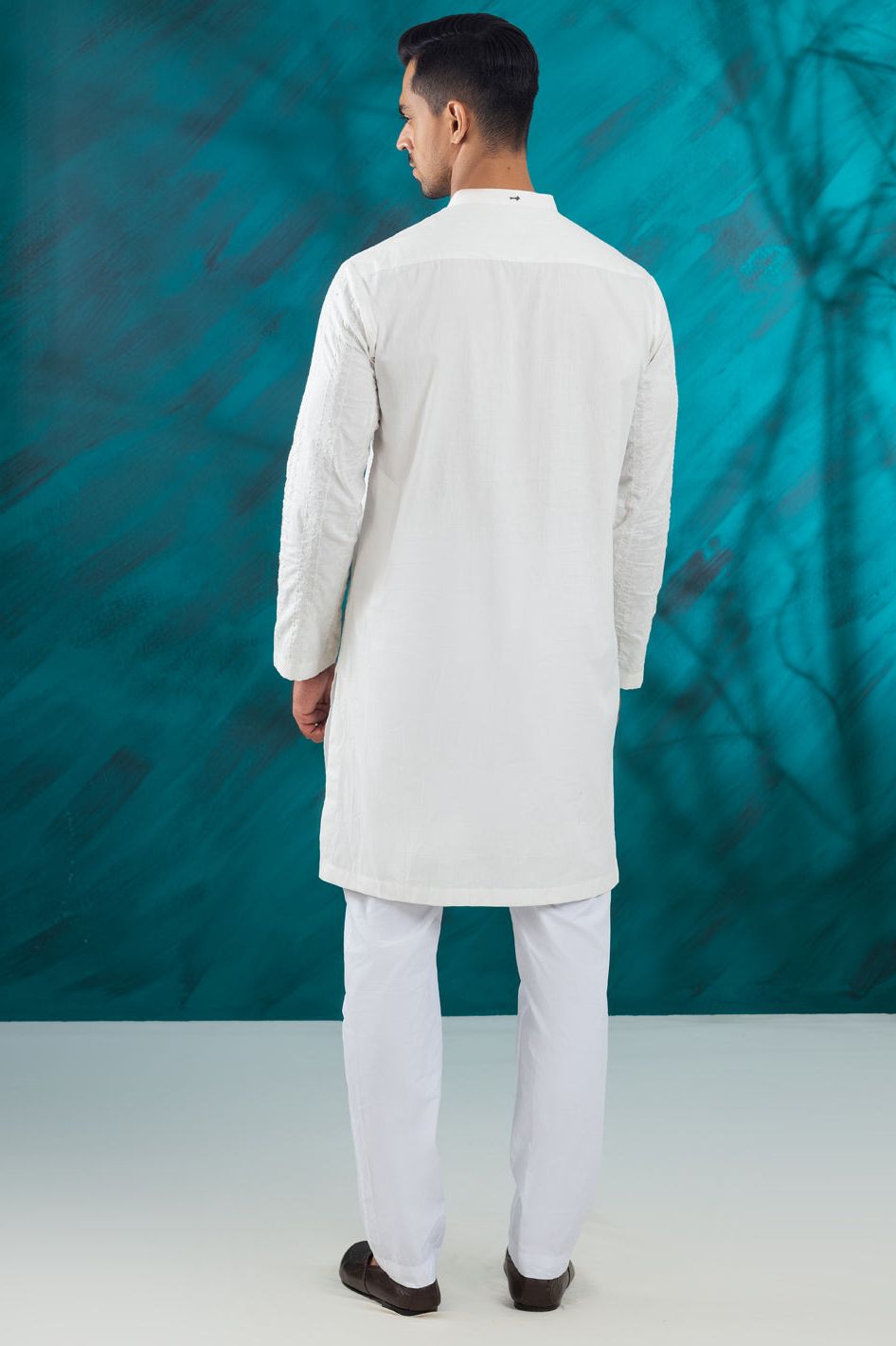 Blended White Kurta Almirah - Premium Cotton Ethnic Wear for Women | Perfect for Festivals, Weddings & Casual Outfits