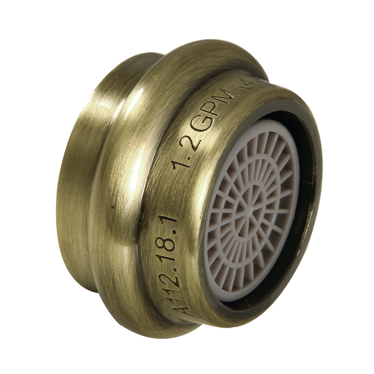 Cal Green Z12KBSA1603 1.2 GPM Female Aerator in Antique Brass - Water-Saving Bathroom & Kitchen Faucet Aerator for Better Flow Control