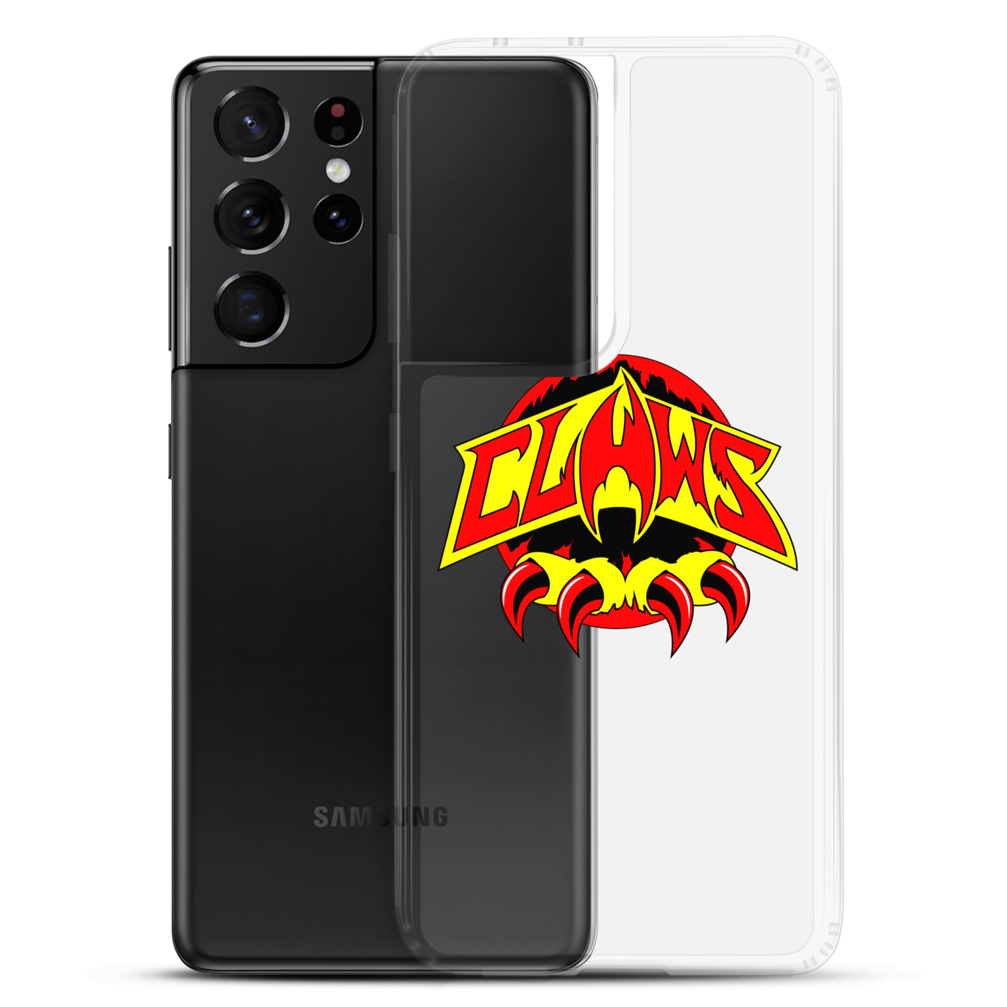 Zoo Jitsu Fighters CLAWS Logo Clear Protective Case for Samsung Galaxy - Perfect for Gaming, Sports & Everyday Use
