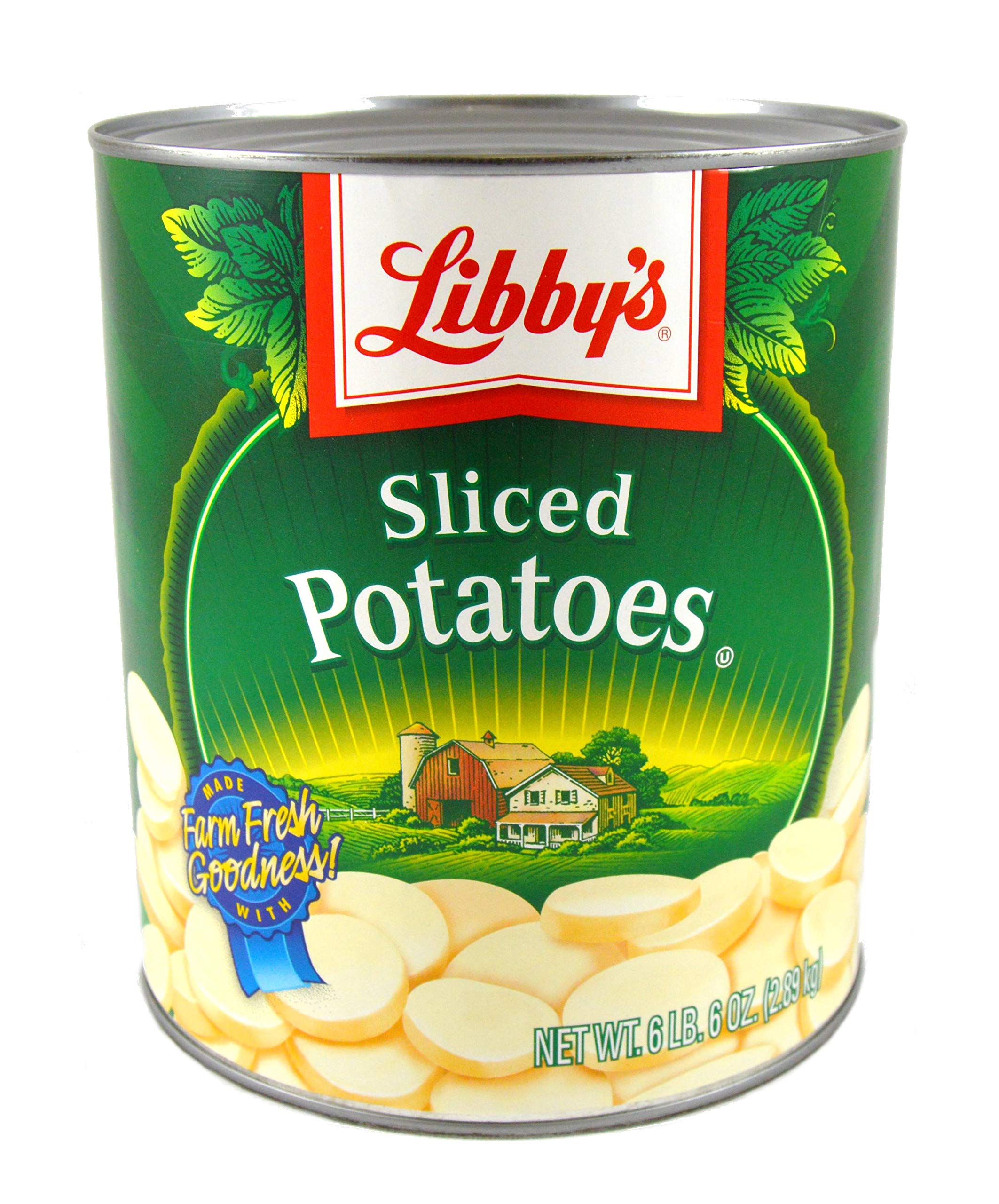 Libby's Fancy Sliced Potatoes - No. 10 Can (6 Cans per Case) | Premium Canned Potatoes for Restaurants, Camping & Emergency Food Storage