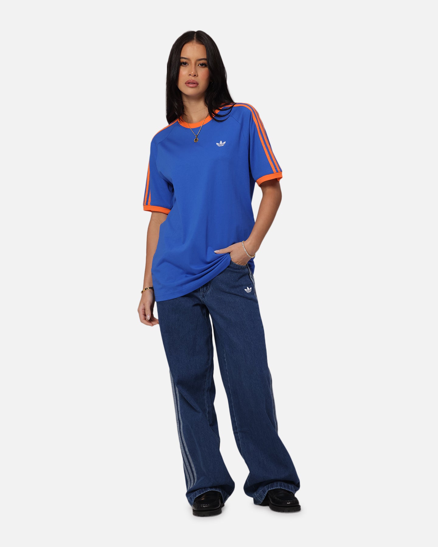 Adidas Monogram Cali T-Shirt for Men - Blue Casual Short Sleeve Tee | Perfect for Gym, Streetwear & Everyday Outfits