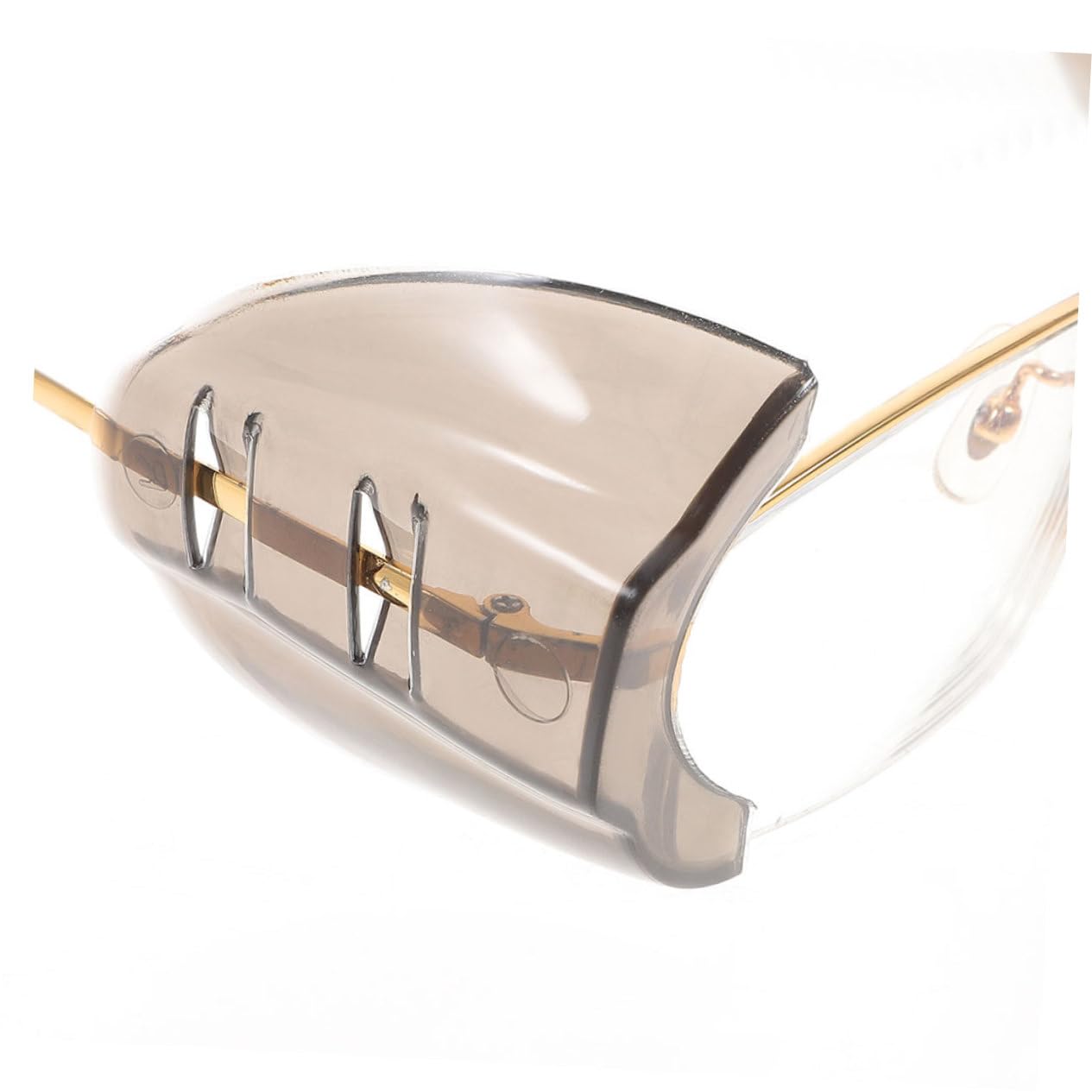 NOLITOY 4 Pairs Glasses Side Shields - Safety Glasses Accessories, TPU Protective Side Covers for Eyewear, Anti-Fog & Scratch-Resistant - Perfect for Work, Sports, and Outdoor Activities
