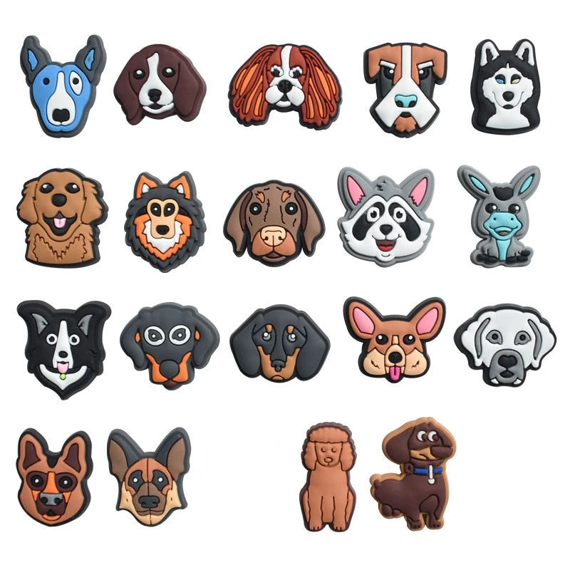 Wholesale PVC Shoe Charms for Crocs - Dog Badge Decorations for Women, Men & Kids - Sandals Buckle Pins, Jeans & Wristband Accessories - Perfect for DIY, Gifts & Fashion Customization