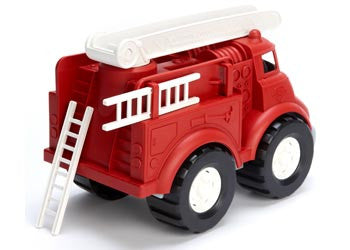 Green Toys Fire Truck - Eco-Friendly Toy Fire Engine for Kids | Pretend Play, Gift for Toddlers & Preschoolers | Perfect for Indoor & Outdoor Playtime