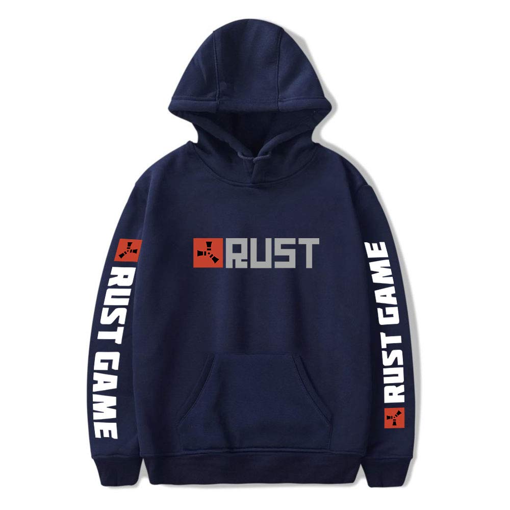 Unizka Rust Game Hoodie - Casual Hip Hop Streetwear Pullover, Thin Tracksuit Sweatshirt for Game Lovers, Perfect for Gaming Sessions and Everyday Street Style