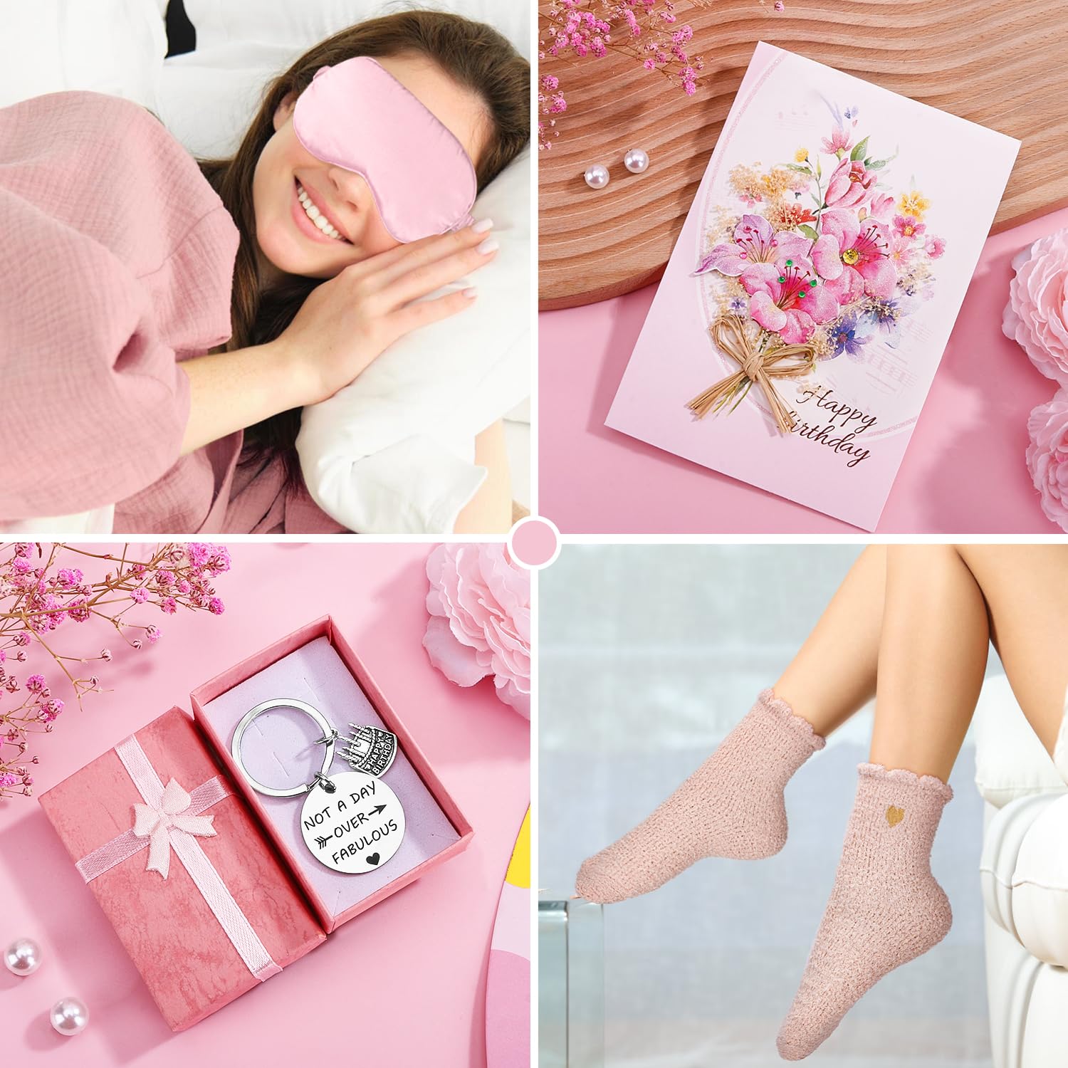 Unique Relaxing Spa Birthday Gift Basket for Women - Perfect Birthday Gifts for Her, Mom, Sister, Best Friend, Girlfriend, Coworker or Wife | Luxury Care Package with Cozy Blanket | Ideal for Self-Care, Pampering & Special Occasions