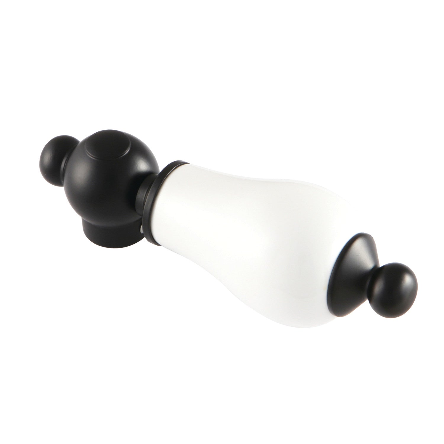 Vintage Matte Black Porcelain Lever Handle for Bathroom & Kitchen Faucet - Classic Design, Durable & Easy to Install - Perfect for Home Renovation & DIY Projects