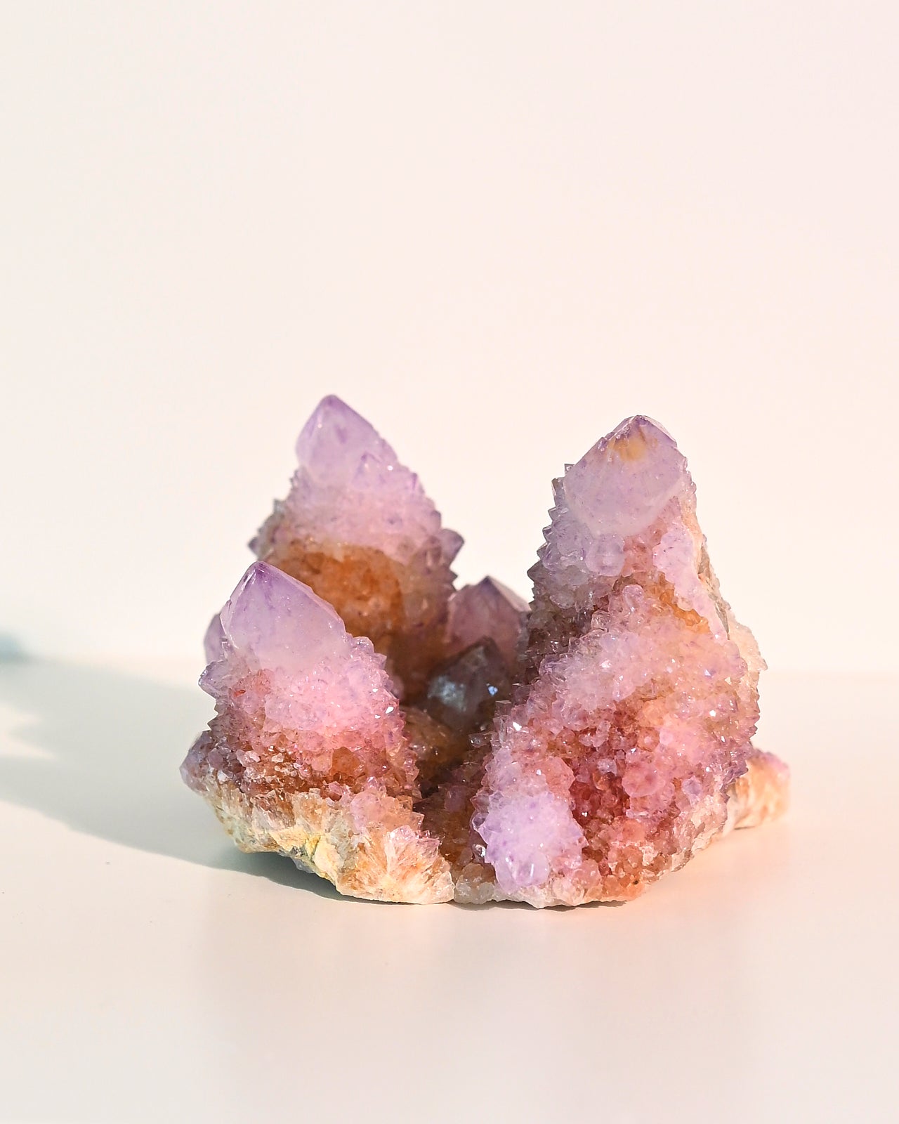 Natural Amethyst Spirit Cactus Quartz Cluster - 4 Inch Healing Crystal for Meditation, Reiki & Home Decor | Perfect for Spiritual Growth & Positive Energy