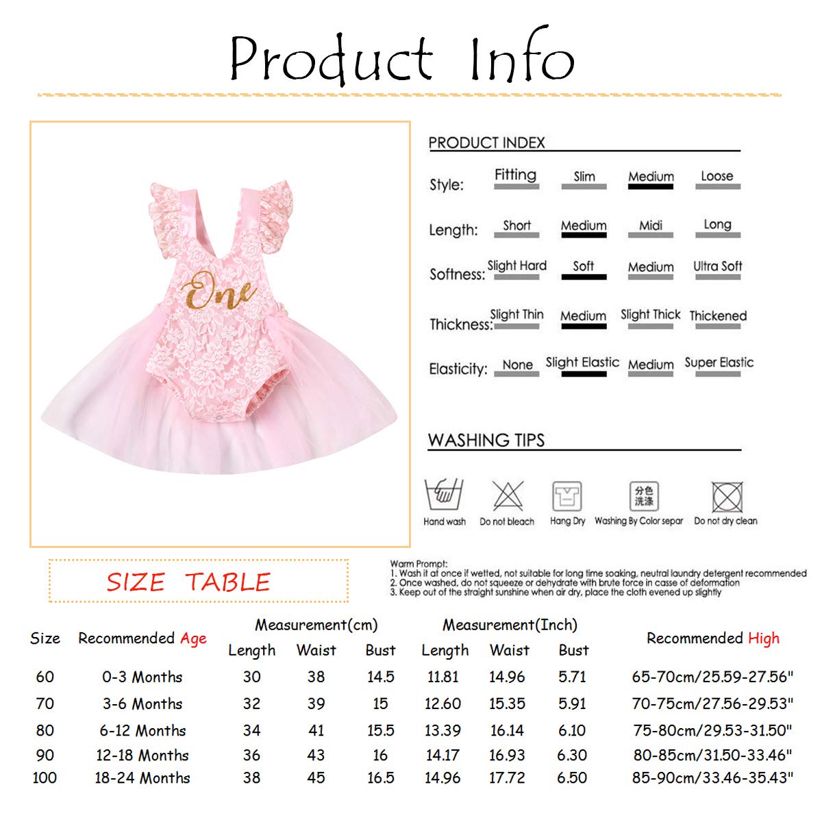 Kayotuas Baby Girl Lace Romper - Boho Style Newborn Photography Outfit with Ruffle Sleeves & Tutu Dress | Perfect for Infant Photo Shoots, Birthday Parties & Special Occasions