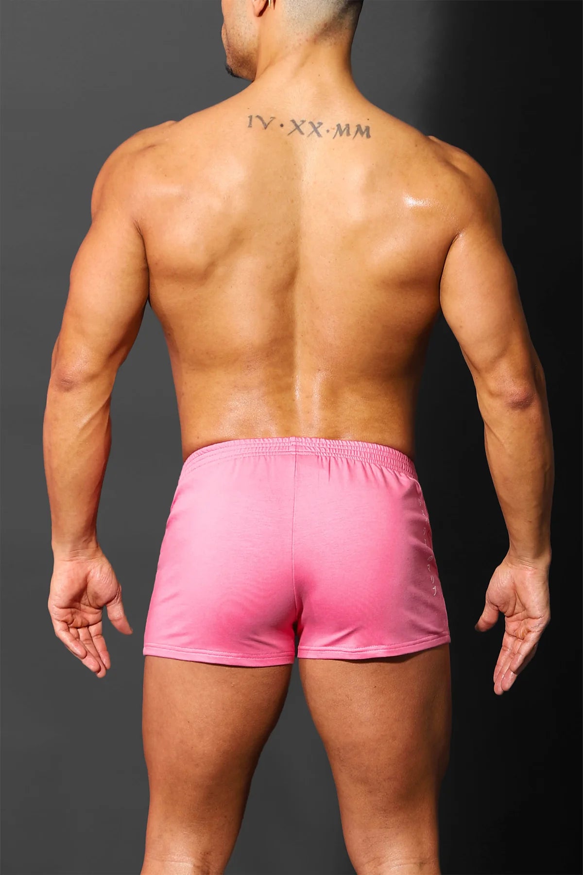 JJ Malibu Varsity 2 Shorts with Zipper Pocket - Bubblegum Pink | Comfortable Athletic Shorts for Running, Gym & Casual Wear
