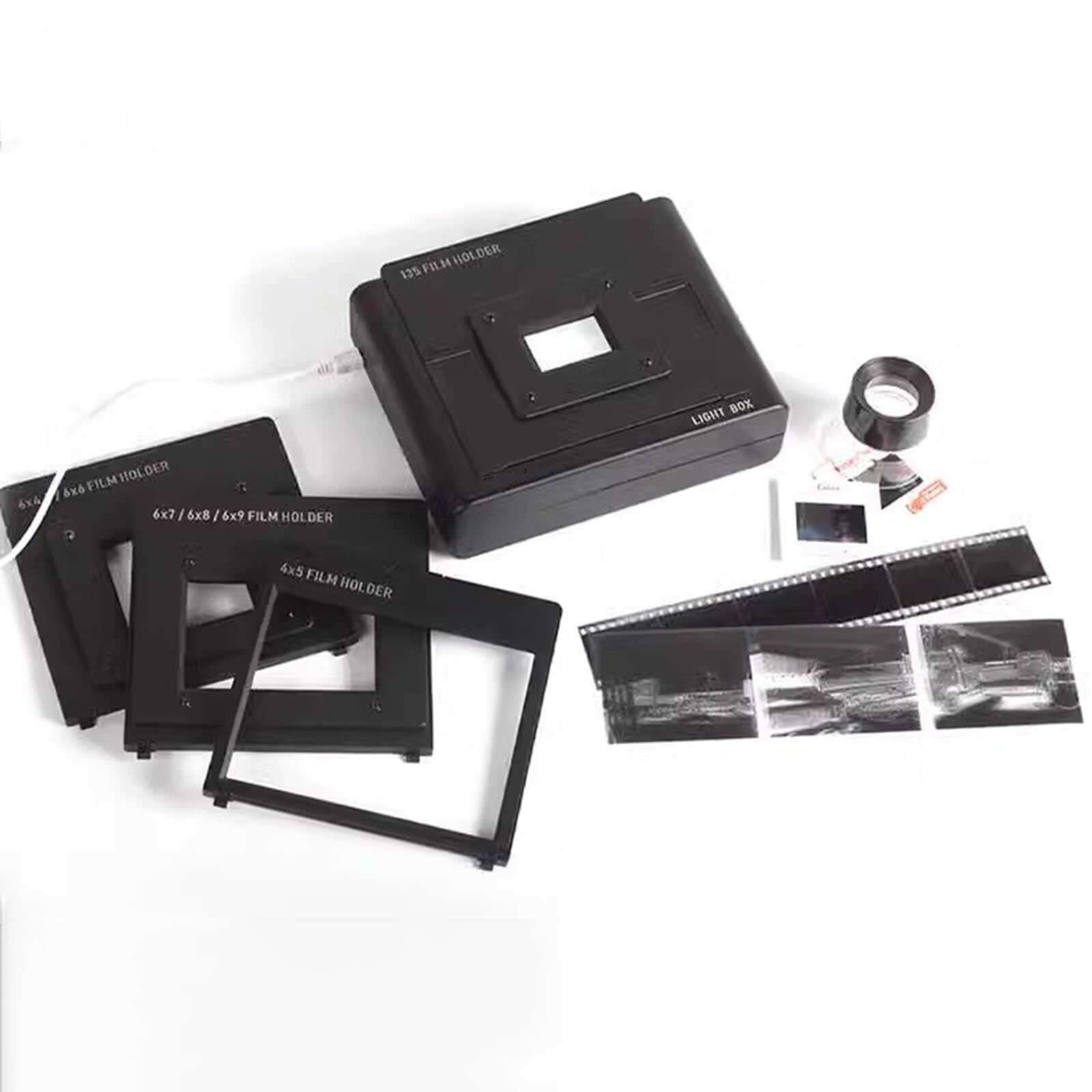 Professional Mobile Film Scanner - Convert 35mm, 120 & 4x5 Negatives/Slides to Digital JPEG Files | USB-Powered LED Lighted Photo Viewer | Perfect for Archiving Old Family Photos & Digitizing Film Collections