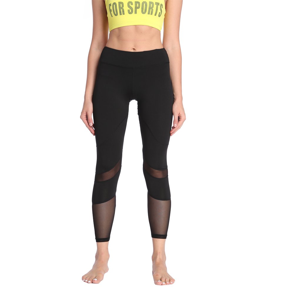 Breathable Sports Mesh Tights - Stretchy Yoga & Workout Pants for Women - High Performance Running & Fitness Leggings - Perfect for Gym, Outdoor Activities & Daily Wear