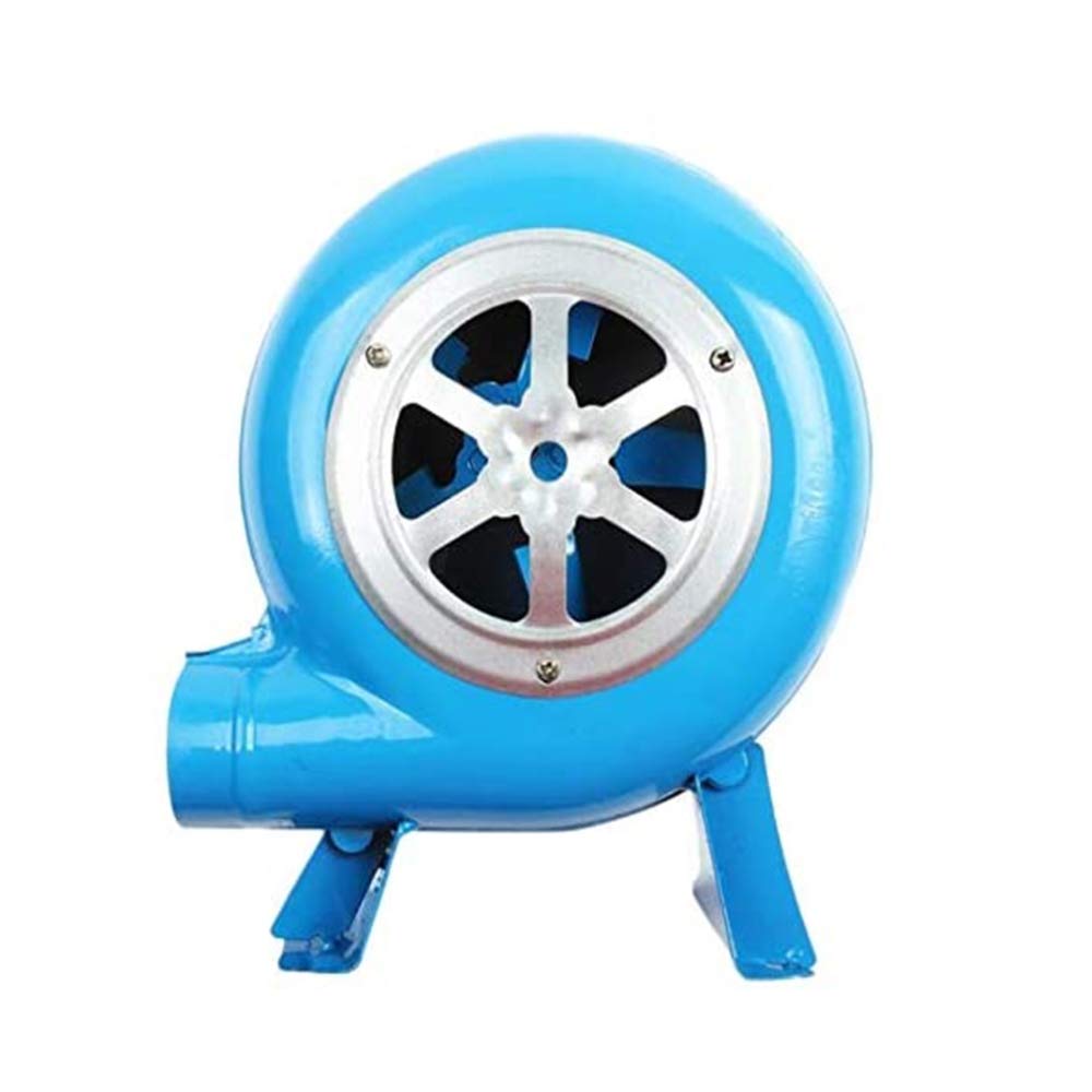 YUANP 80W-350W Outdoor BBQ Grill Hand Blower Fan - Portable Camping Gear for Grilling, Fire Starting & Popcorn Making (120W, Blue)
