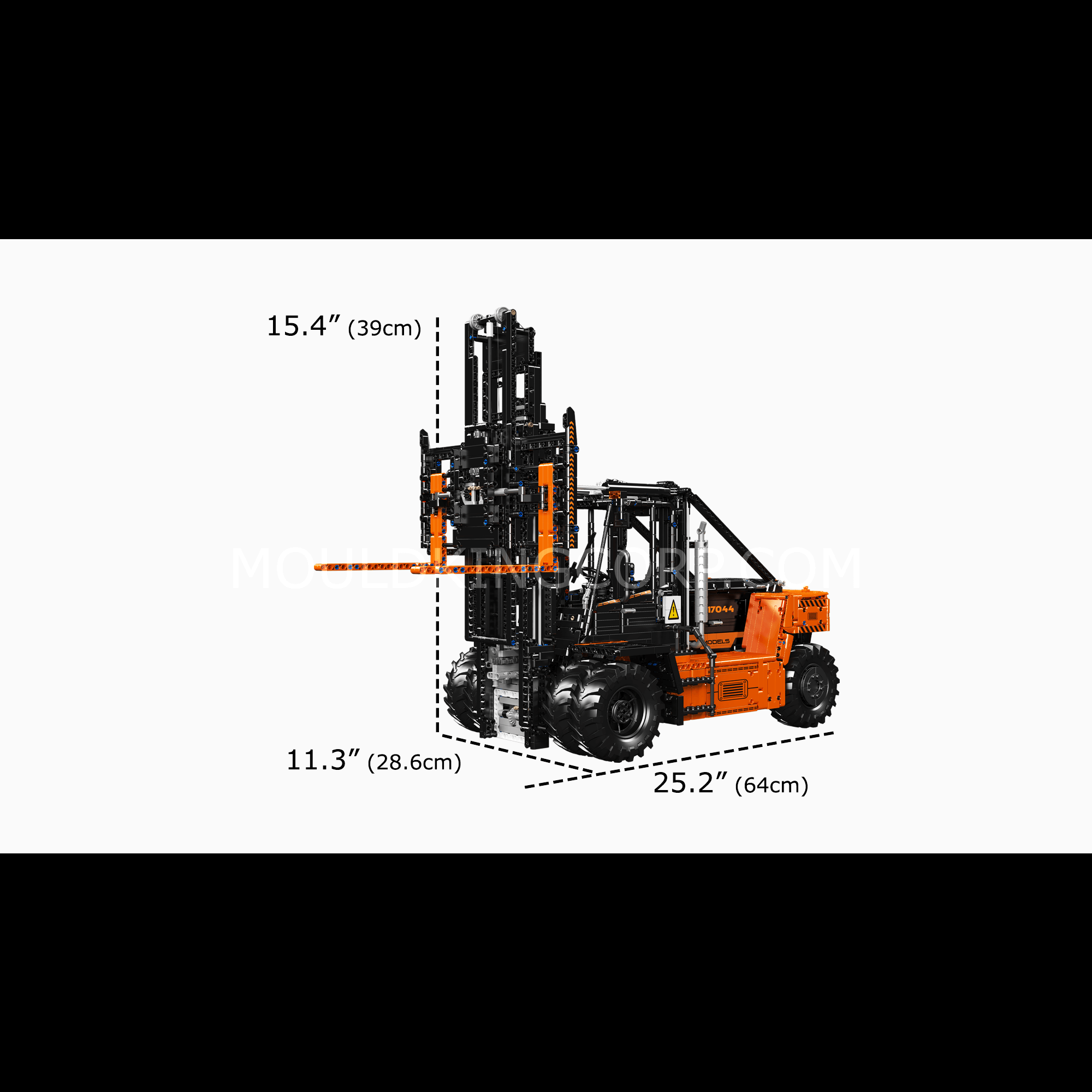 Mould King 17044/17045 Heavy Duty Forklift Remote Control Building Blocks Set - 4579 PCS STEM Construction Toy for Adults & Kids | DIY Engineering Model for Home, Office & Warehouse Play