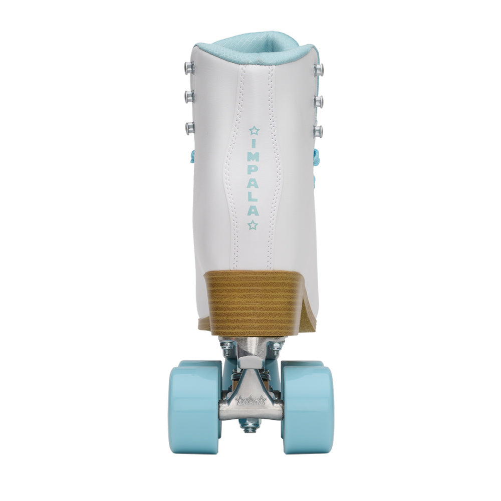 Impala Quad Roller Skates for Women & Men - White Ice Color - Outdoor & Indoor Skating, Rink, Fitness, and Fun Roller Derby