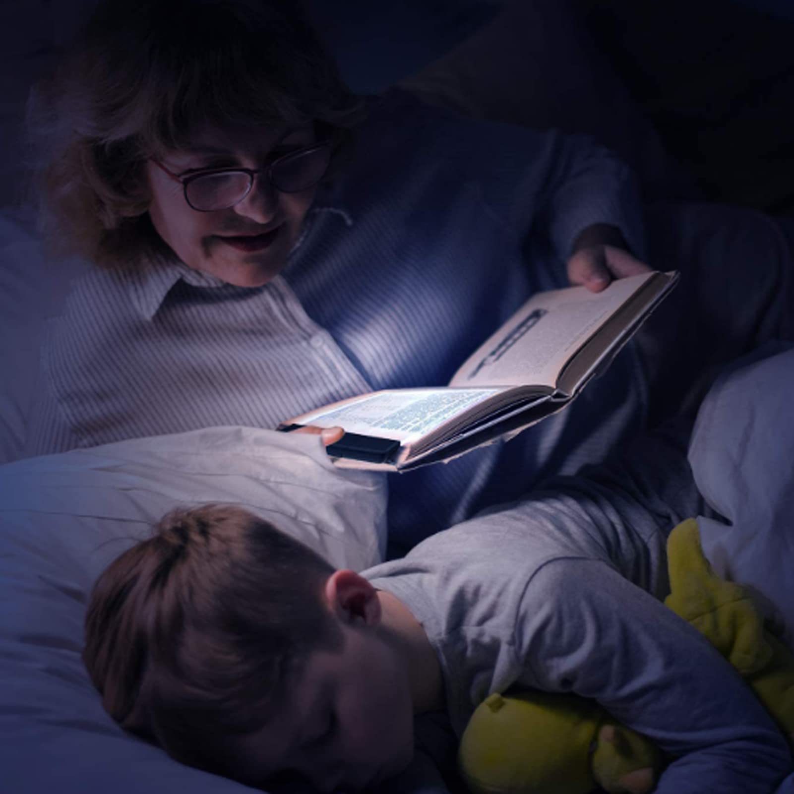 Yunir LED Reading Light Wedge - Ultra-Thin Flat Panel Book Light with Eye Protection, Adjustable Brightness for Home, Bedroom, Travel & Night Reading in Bed | Perfect Gift for Book Lovers & Students