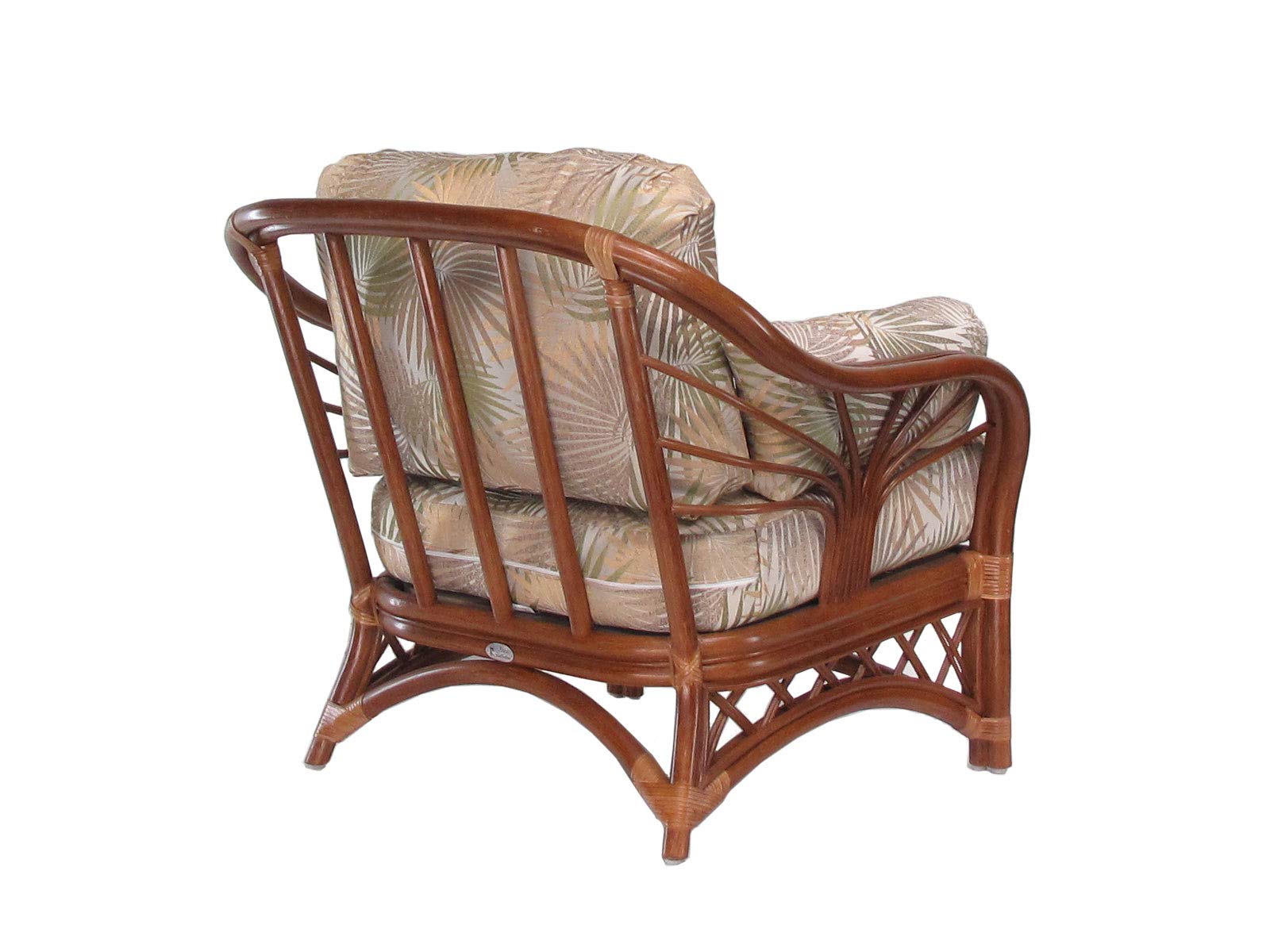 Rattan Lounge Club Chair for Living Room - Modern Wicker Accent Chair (#1692AW-IS) - Perfect for Patio, Sunroom & Boho Home Decor