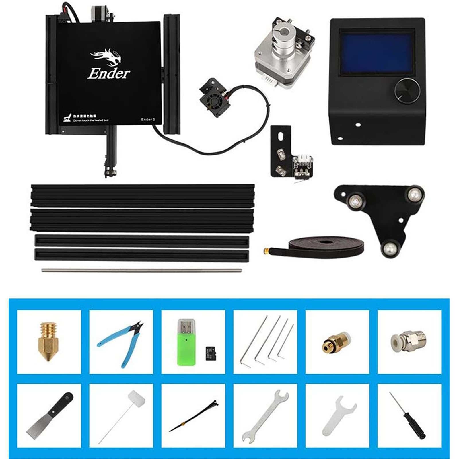 Official Creality Ender 3 3D Printer with Resume Printing, Stable Power Supply & High Precision | DIY 3D Printer Kit | 8.66x8.66x9.84in Build Volume | Perfect for Prototyping, Home DIY Projects & Educational Models