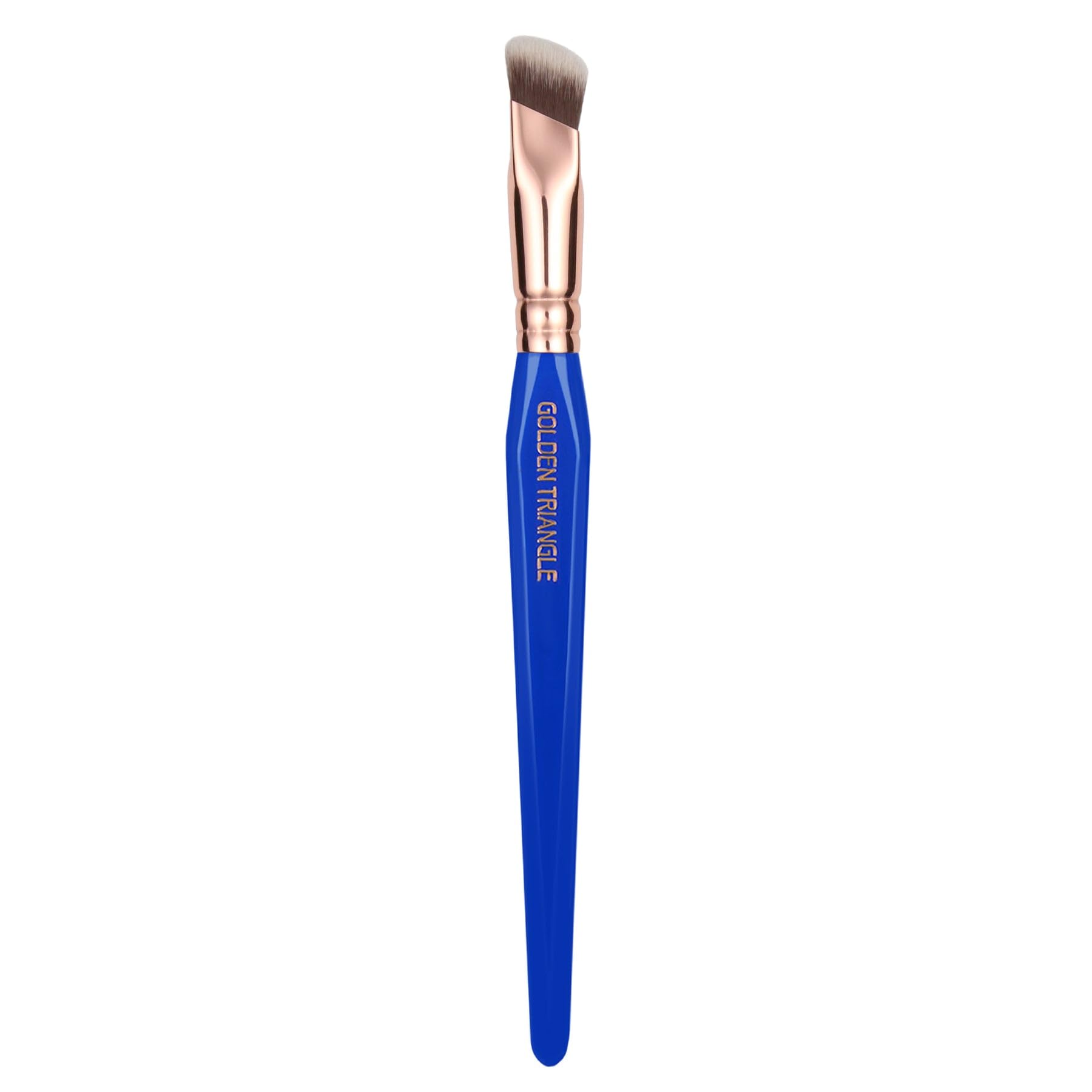Bdellium Tools Professional Vegan Makeup Brush - Golden Triangle 935 Soft Square Concealer Brush for Flawless Coverage & Natural Finish | Synthetic Fiber Concealer Brush | Perfect for Contouring, Highlighting & Under-Eye Concealing (Blue, 1 Piece)