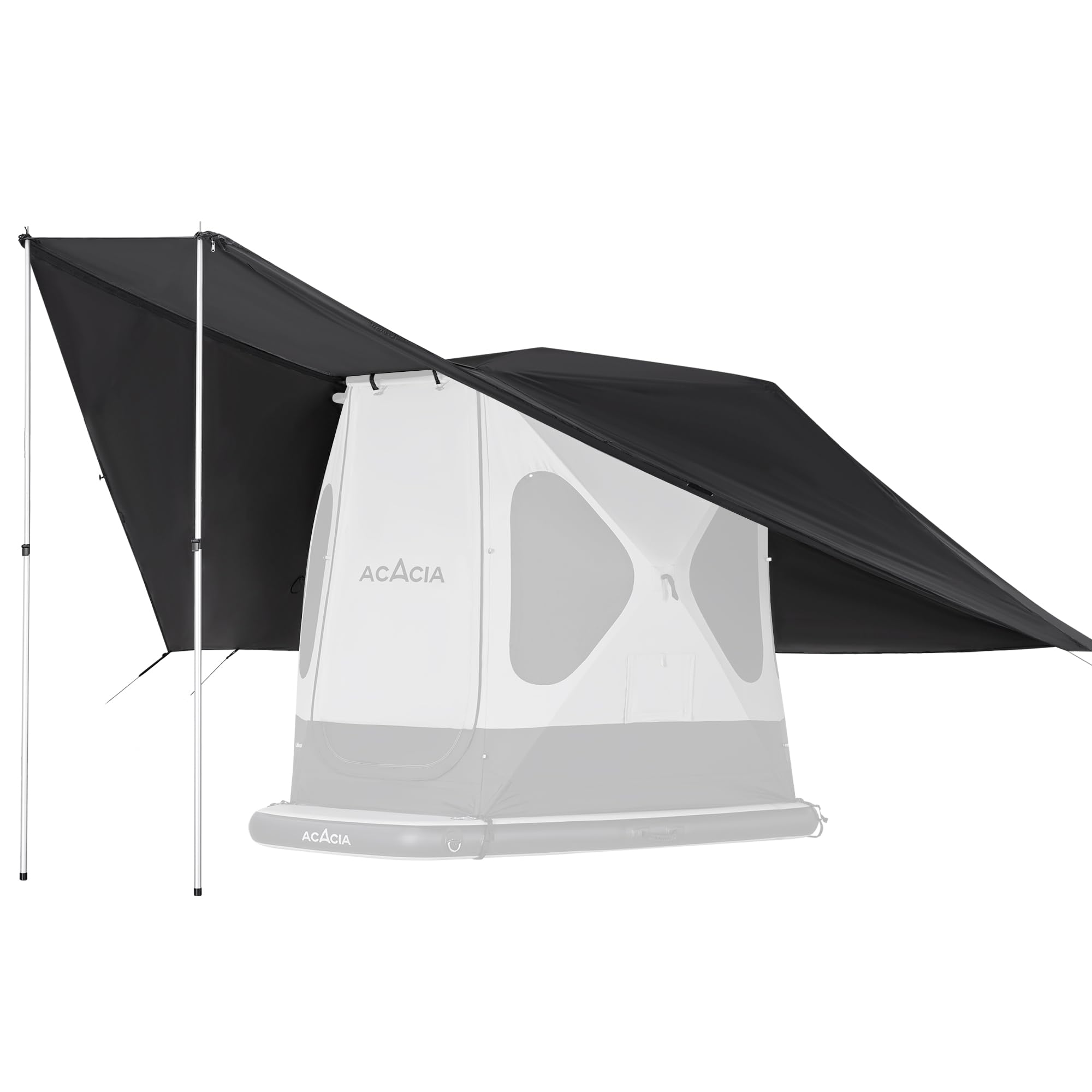 ACACIA Canopy 2-3 Person Camping Tent - Waterproof PU2000 4-Season Outdoor Shelter with UPF50+ Sun Protection, Includes 2 Telescopic Poles & Carry Bag (Moonstone Color) - Perfect for Backpacking, Hiking, Beach Trips and Outdoor Adventures