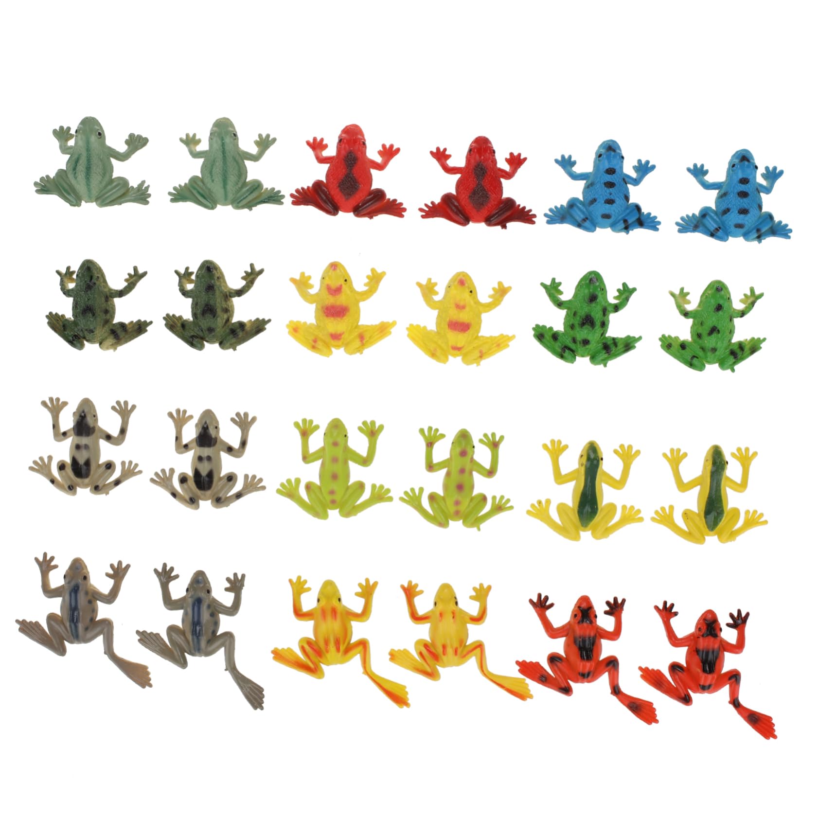 ERINGOGO 48 Pcs Kids Play Set - Colorful Tropical Fish Model Toys for Girls & Boys Ages 3-6, Small Parts Educational Playset for Pretend Play, Bath Time Fun & Sensory Development