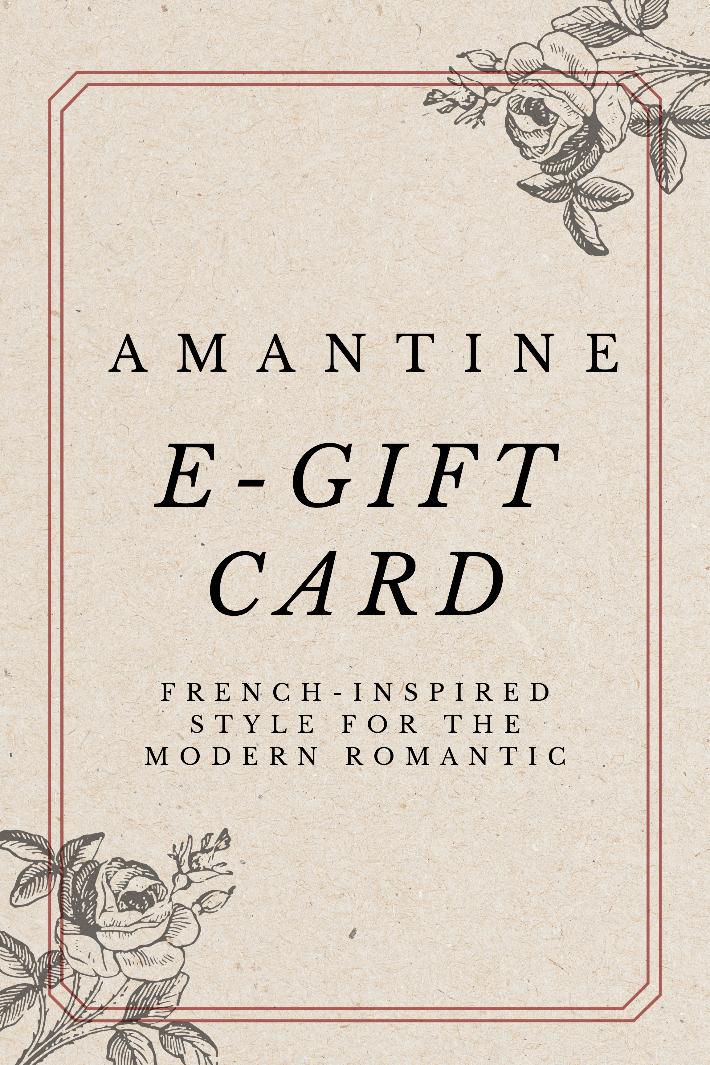Amantine Gift Card - Perfect for Birthdays, Holidays & Special Occasions | Online Shopping & Digital Gifts