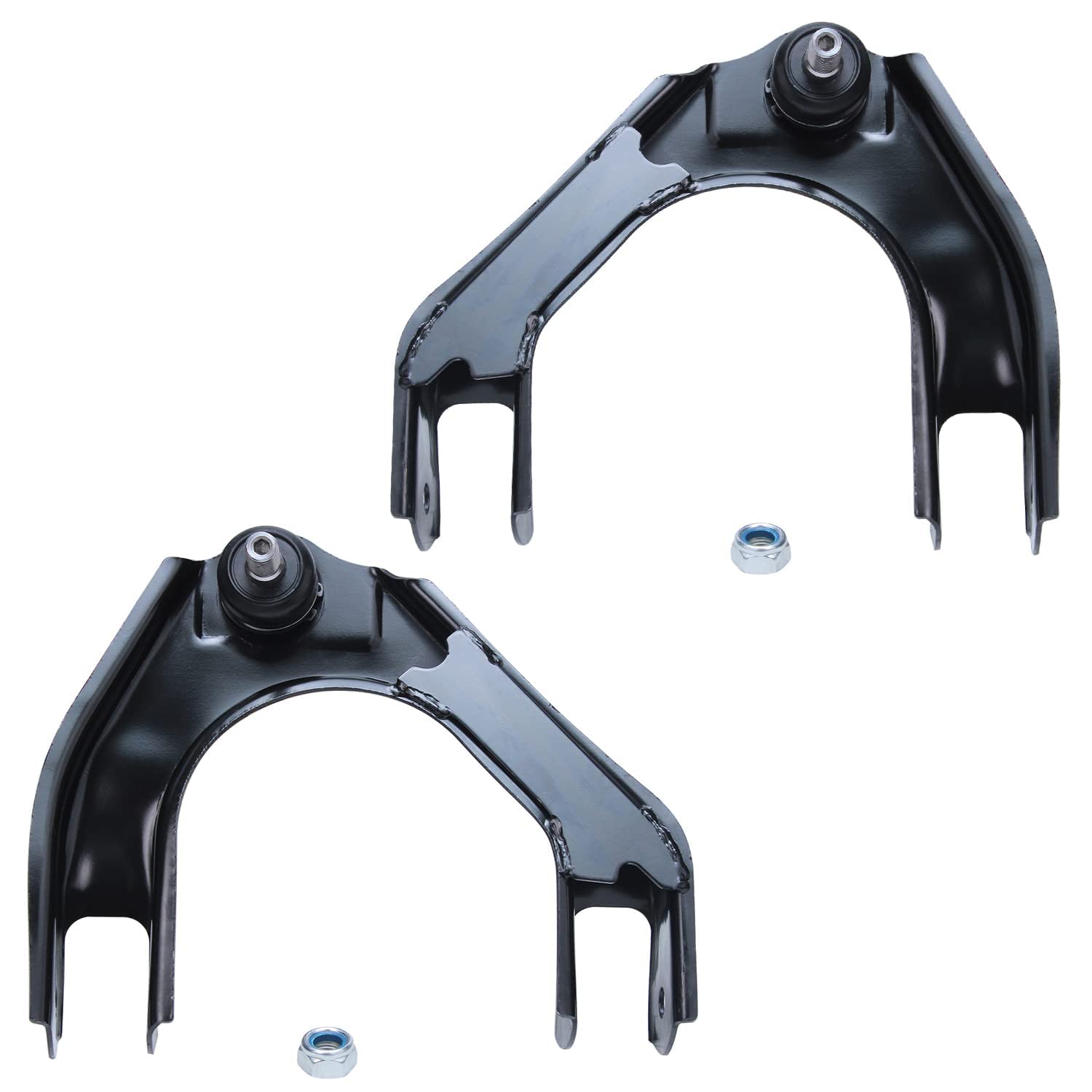Detroit Axle - 10pc Front End Suspension Kit for Dodge Stratus, Plymouth Breeze, Chrysler Cirrus & Sebring - 4 Upper/Lower Control Arms, 4 Tie Rod Ends, 2 Boots - Replacement Parts for Smooth Ride & Handling - Perfect for City Driving & Highway Cruising