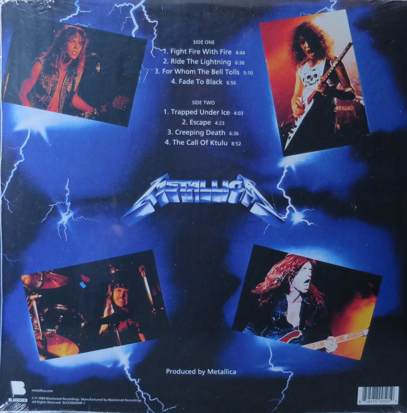 METALLICA 'Ride The Lightning' Remastered 180g Vinyl LP Record - Heavy Metal Music Collector's Edition for Audiophiles & Home Entertainment
