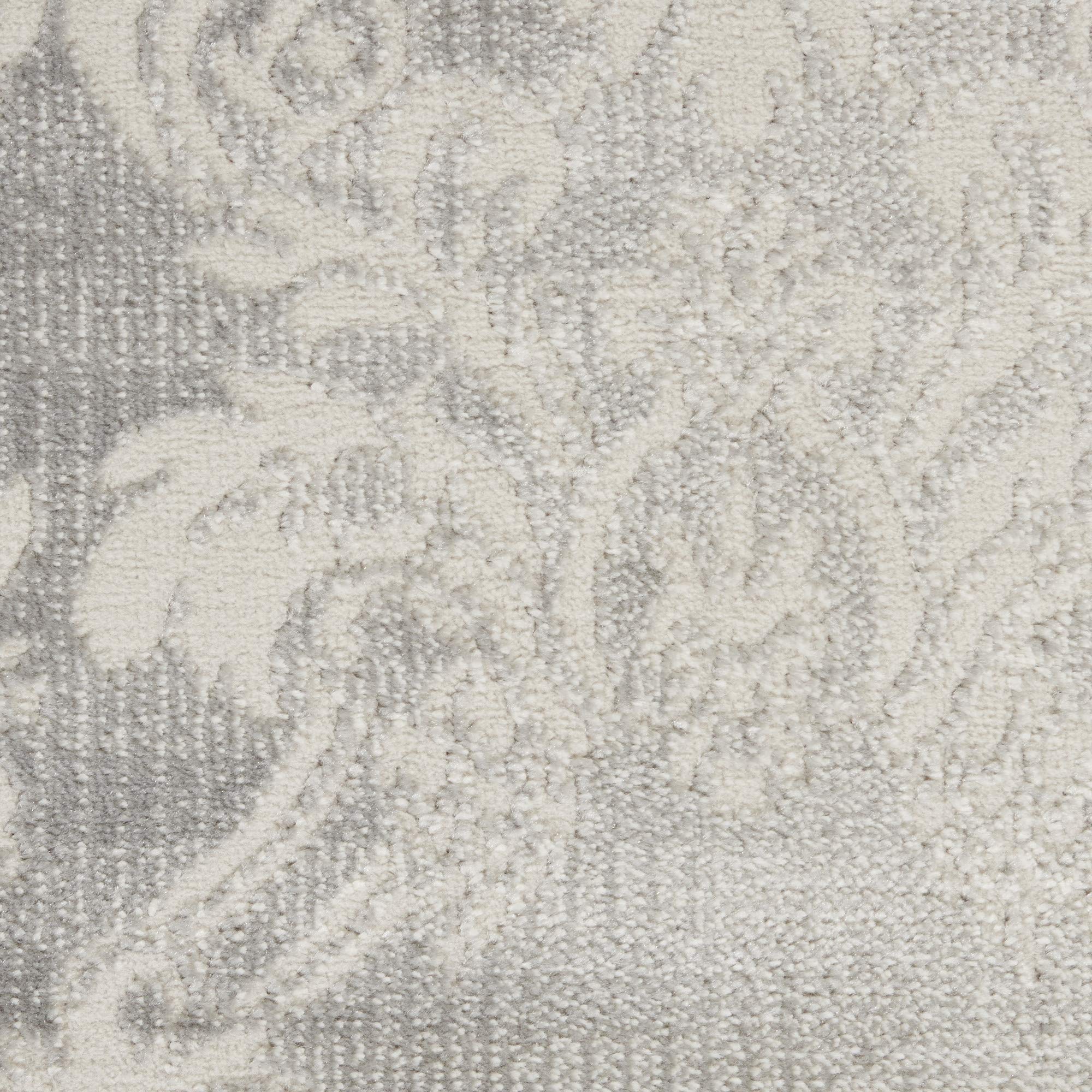 Nourison Elation Modern Ivory Grey 5'3