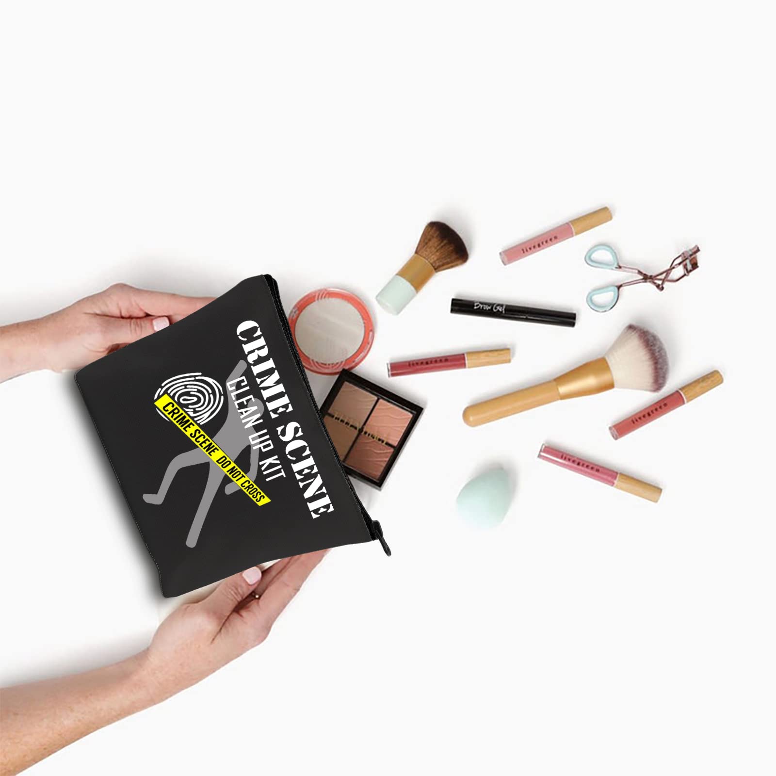 XYANFA Forensic Science Cosmetic Bag - CSI Gift for Crime Scene Investigators, Last Responders & Forensic Enthusiasts - Perfect for Crime Scene Investigation Kits, Evidence Collection & Forensic Training