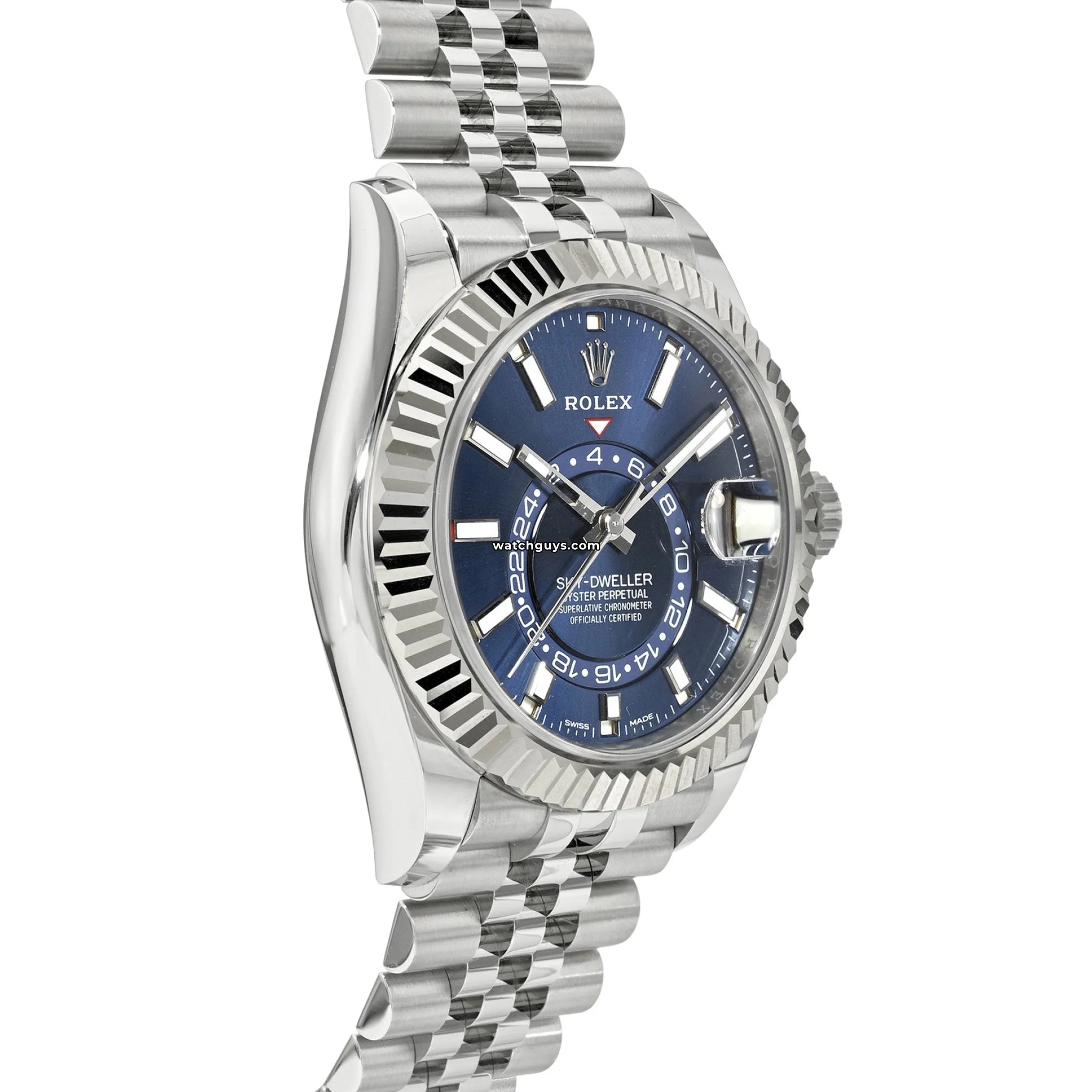 Rolex Sky-Dweller 326934 Blue Dial Jubilee Bracelet Men's Luxury Watch - Perfect for Business, Travel & Special Occasions