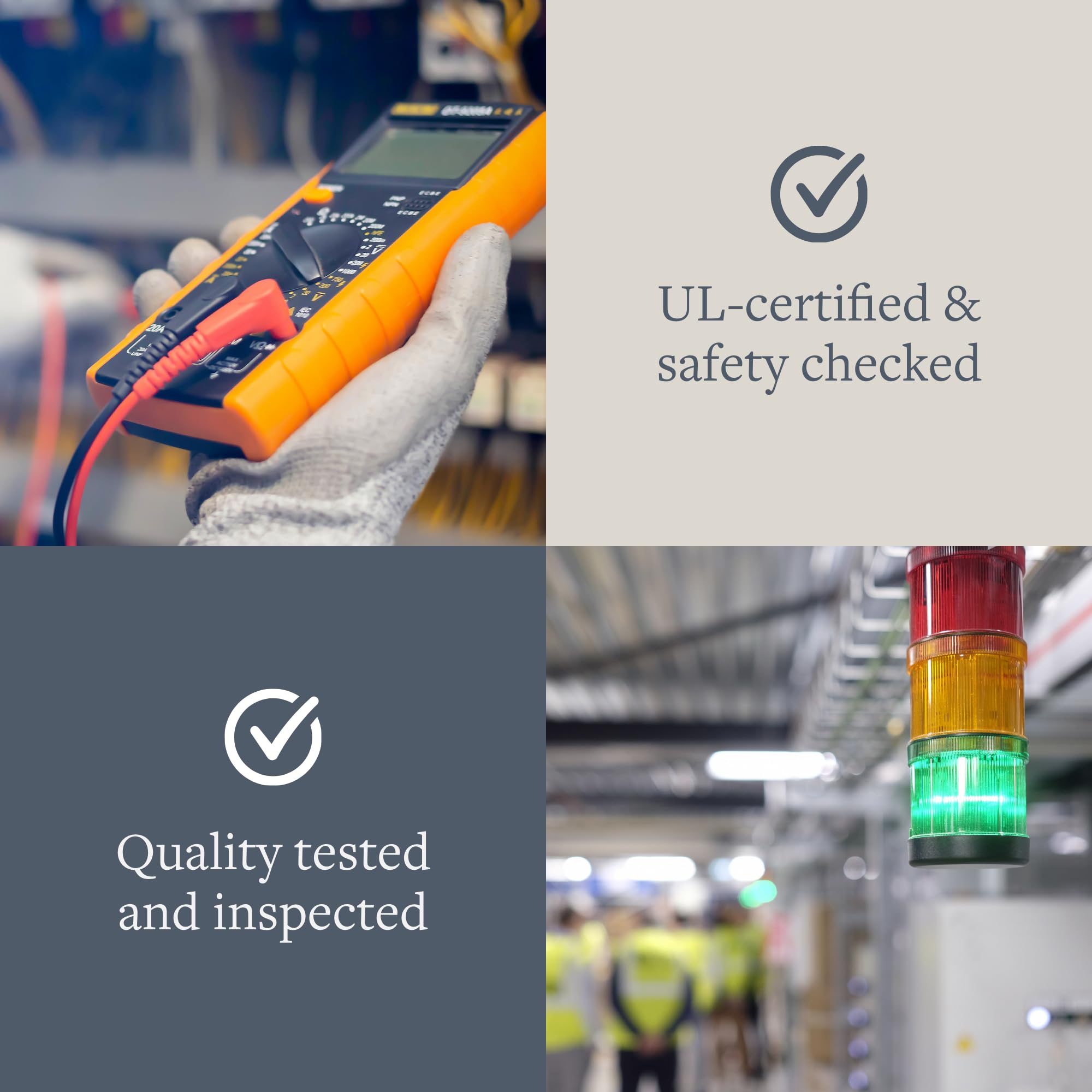 Ground Fault Receptacle Tester - Outlet Plug Analyzer for Proper Wiring & GFCI Testing | Essential Electrical Safety Tool for Home, Office & Workshop Use