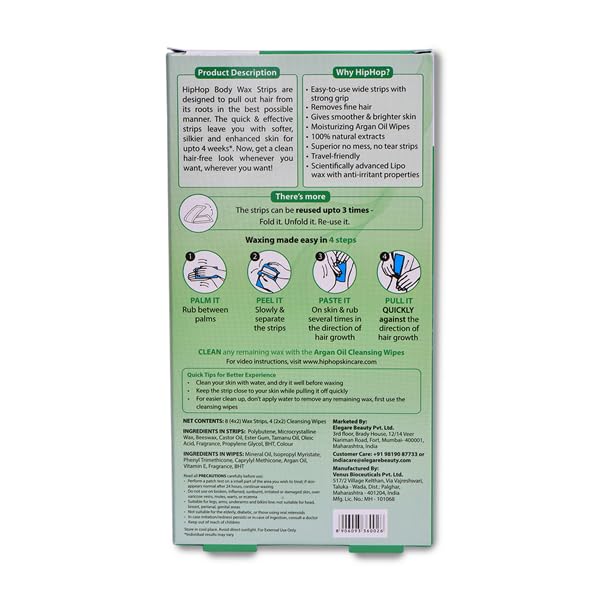 Organic Aloe Vera Wax Strips for Women - 40 Strips (Set of 5) | Painless Hair Removal for Legs, Bikini & Underarms | Hypoallergenic Body Waxing Kit for Smooth Skin | Perfect for Home Spa & Pre-Party Grooming