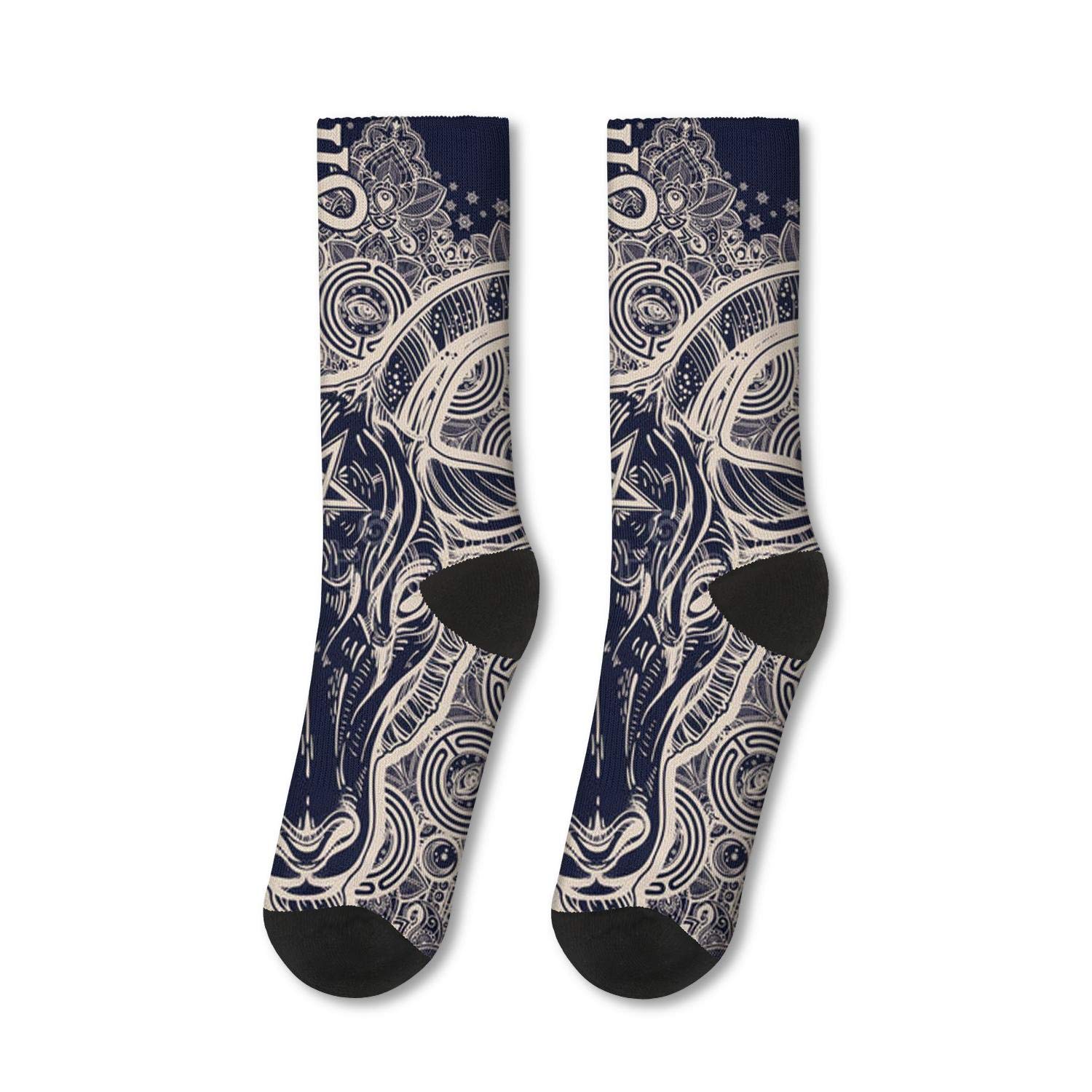 Comfortable High Ankle Crew Socks for Men & Women - Breathable Sports Socks with Cute Novelty Designs - Perfect Gift for Runners, Gym Workouts & Everyday Wear