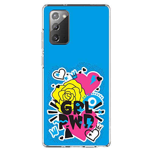 Girl Power - GRL PWR - Blue, Pink, Yellow On Clear Case