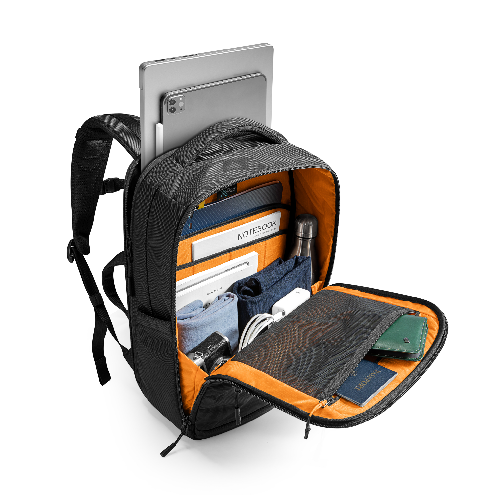 TechPack T73 X-Pac Waterproof Laptop Backpack 15.6 Inch - Durable Travel & Business Backpack for Commuters, Students & Digital Nomads - Perfect for Work, School & Outdoor Adventures