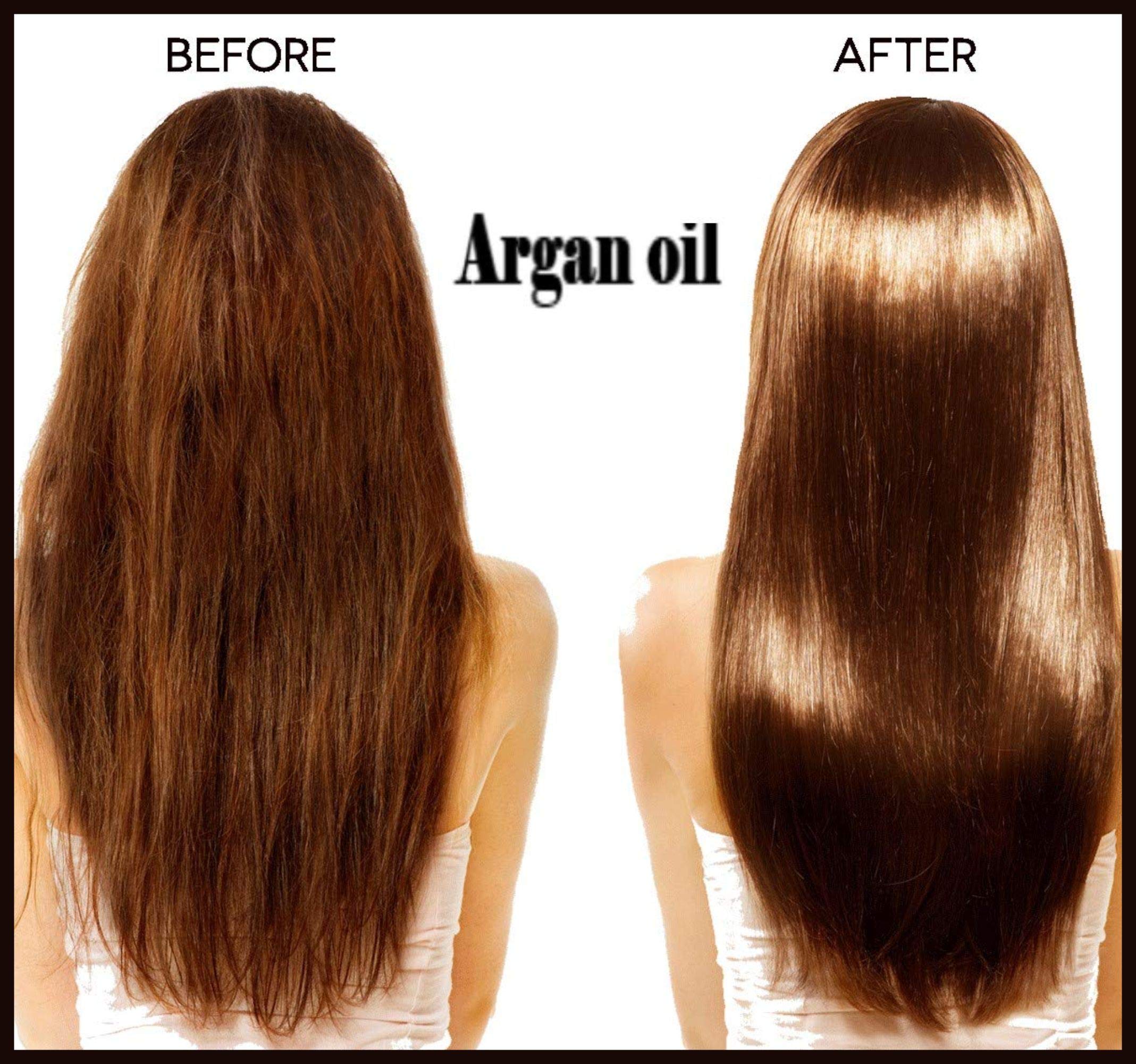 Oilanic 100% Pure Natural Moroccan Argan Oil for Hair & Skin - 3.4 fl oz (100ml) - Hair Growth, Moisturizer, Face Serum & Scalp Treatment - Vegan & Cruelty-Free