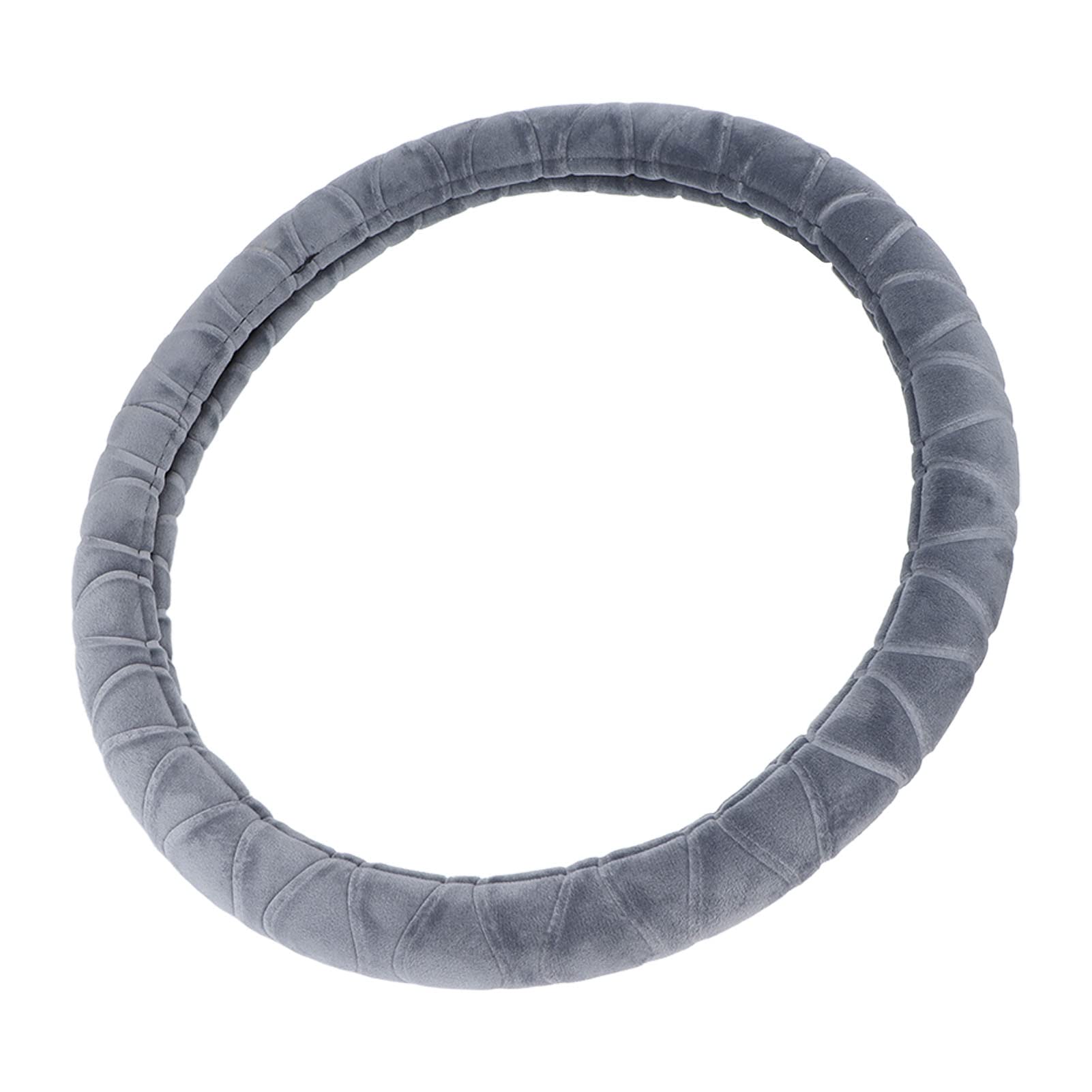 Non-Slip Breathable Steering Wheel Cover - 15 Inch Universal Fit, Easy Installation for Cars, Trucks & SUVs | Grey Interior Accessories for Comfort & Grip While Driving
