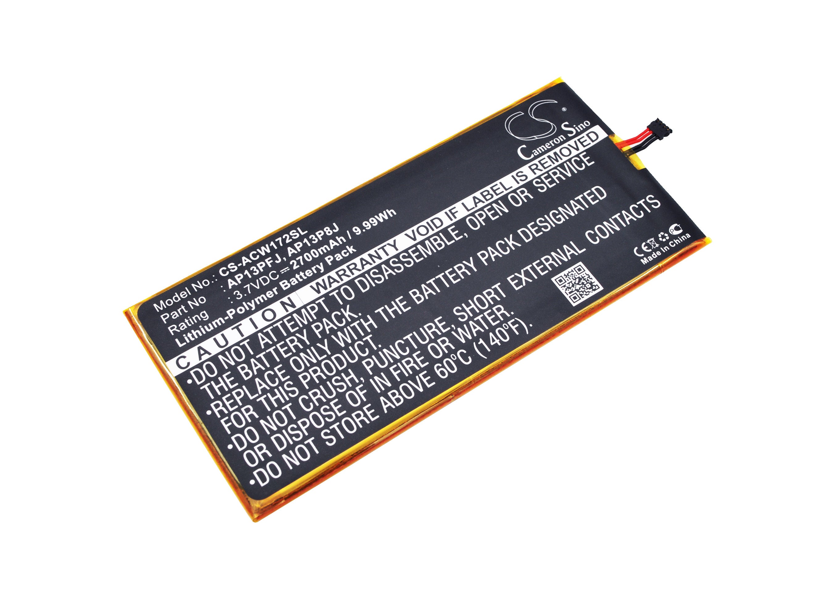 Acer Iconia B1 720 Tablet Replacement Battery - Compatible with Models 81111G00nkr, 81111G01nki, L804, L864 | Long-Lasting Power for Work, Study & Entertainment