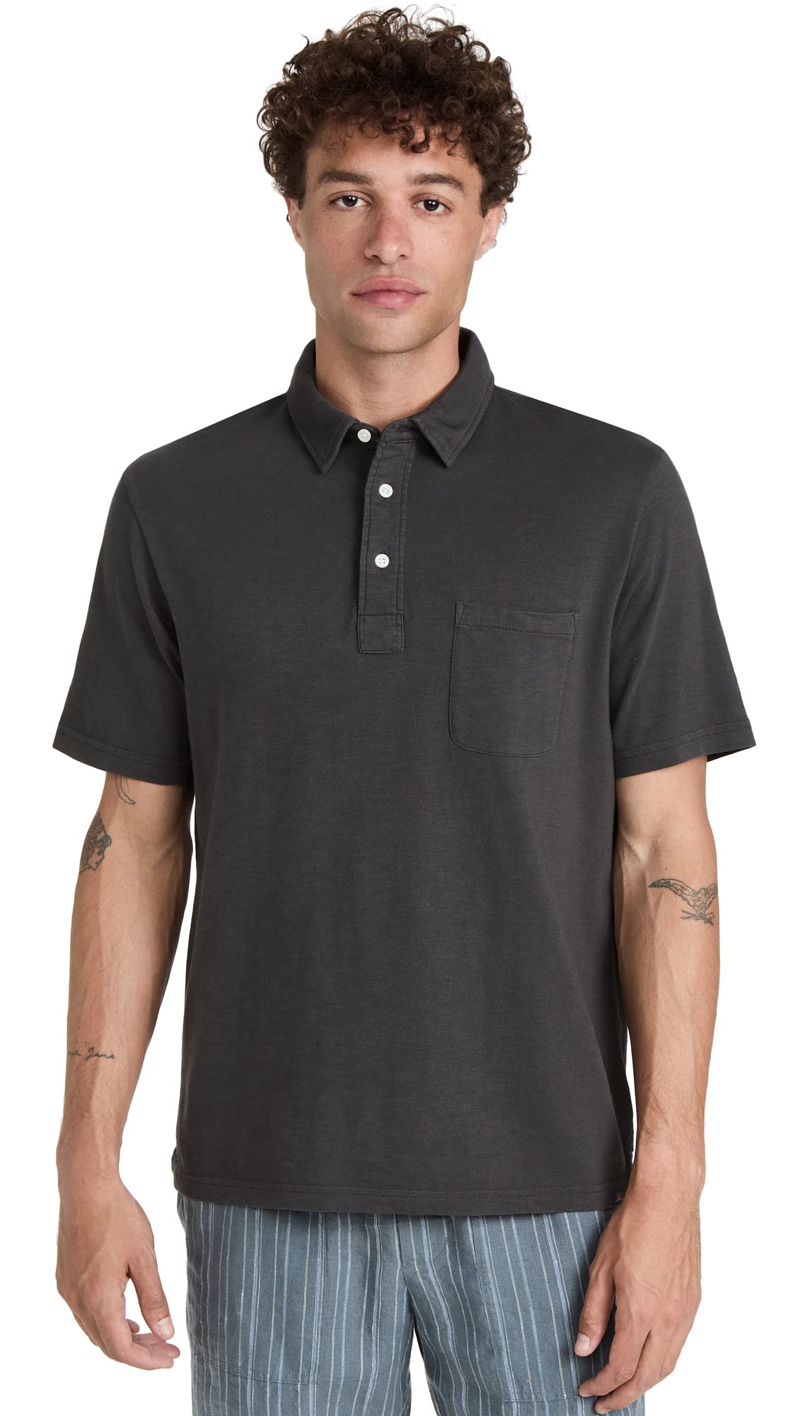 Faherty Men's Sunwashed Polo Shirt - Premium Cotton Short Sleeve Casual Shirt for Summer | Perfect for Beach, Golf & Outdoor Activities