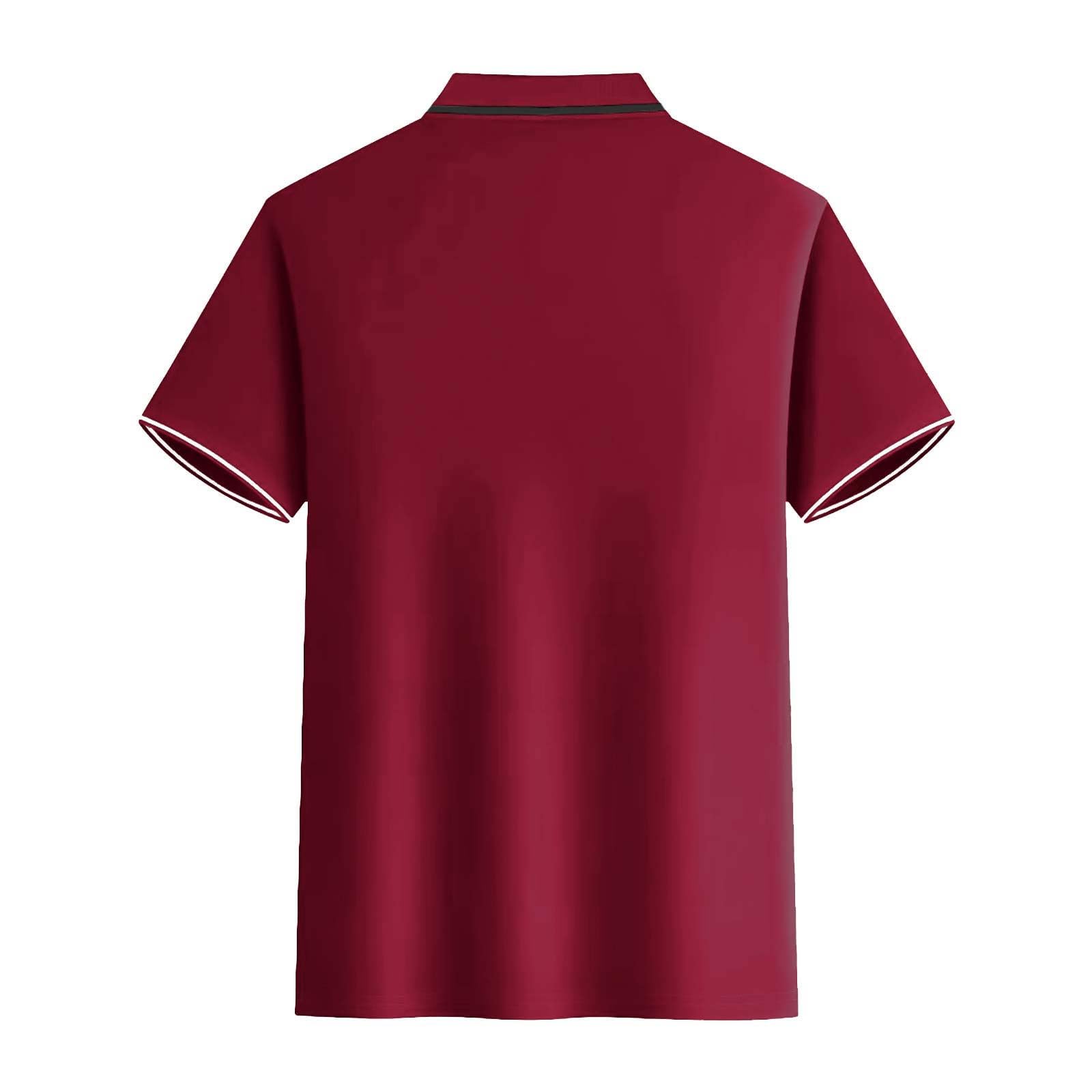 Men's Short Sleeve Polo Shirts - Breathable Summer Casual Button Up Golf Shirts for Work & Outdoor Activities | Perfect for Dads, Professionals & Active Guys