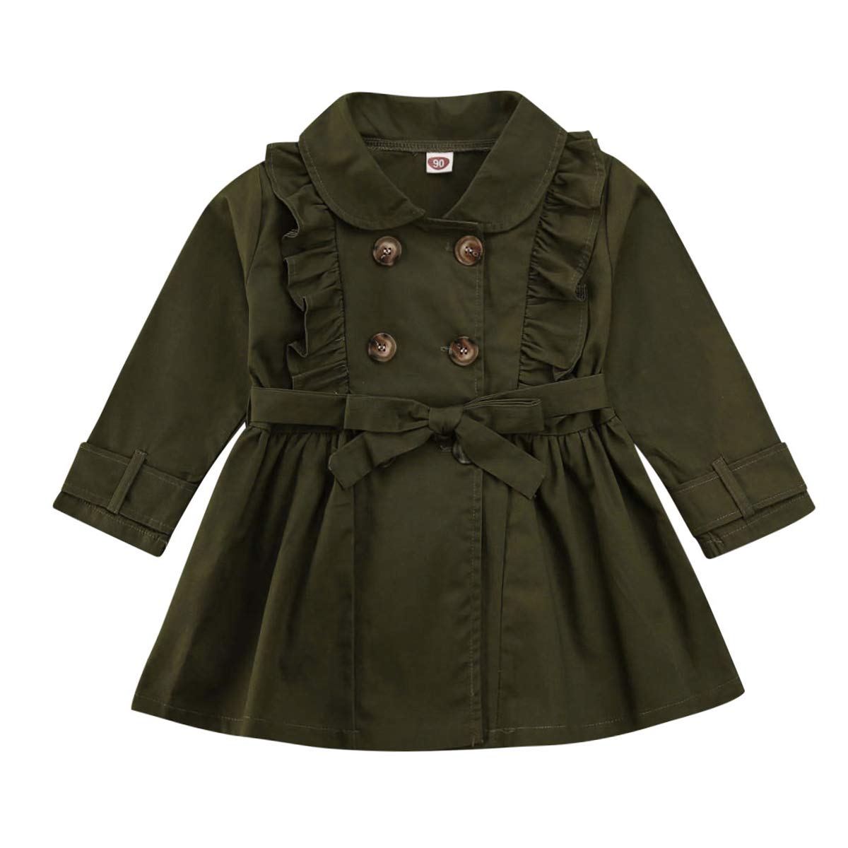 Stylish Girls Trench Coat - Casual Windbreaker Jacket & Dress Coat for Outerwear | Perfect for School, Spring Outfits & Fashionable Layering