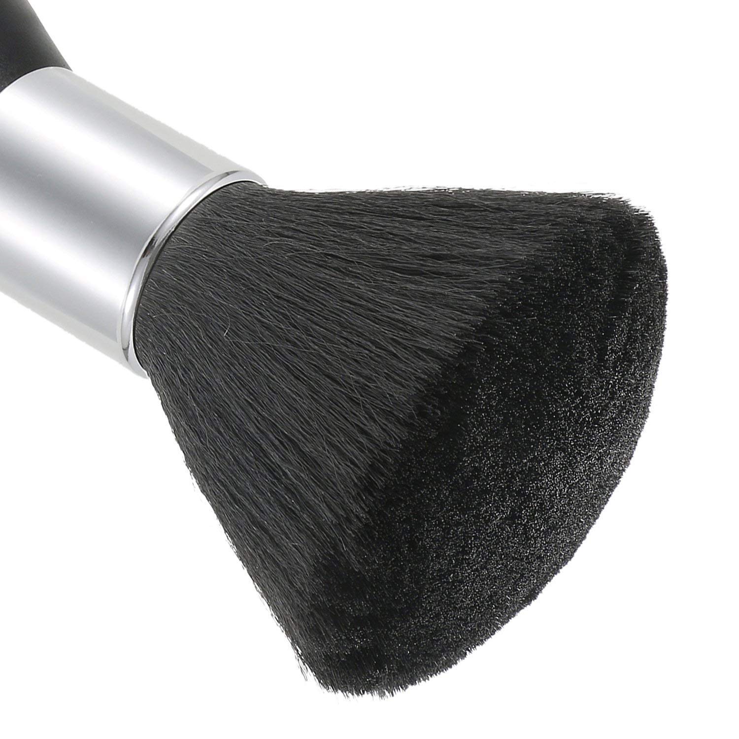 Professional Neck Duster Brush for Hair Cutting - Black Hairdressing Tool for Barbers & Stylists - Perfect for Salon, Home Haircuts & Grooming Kits