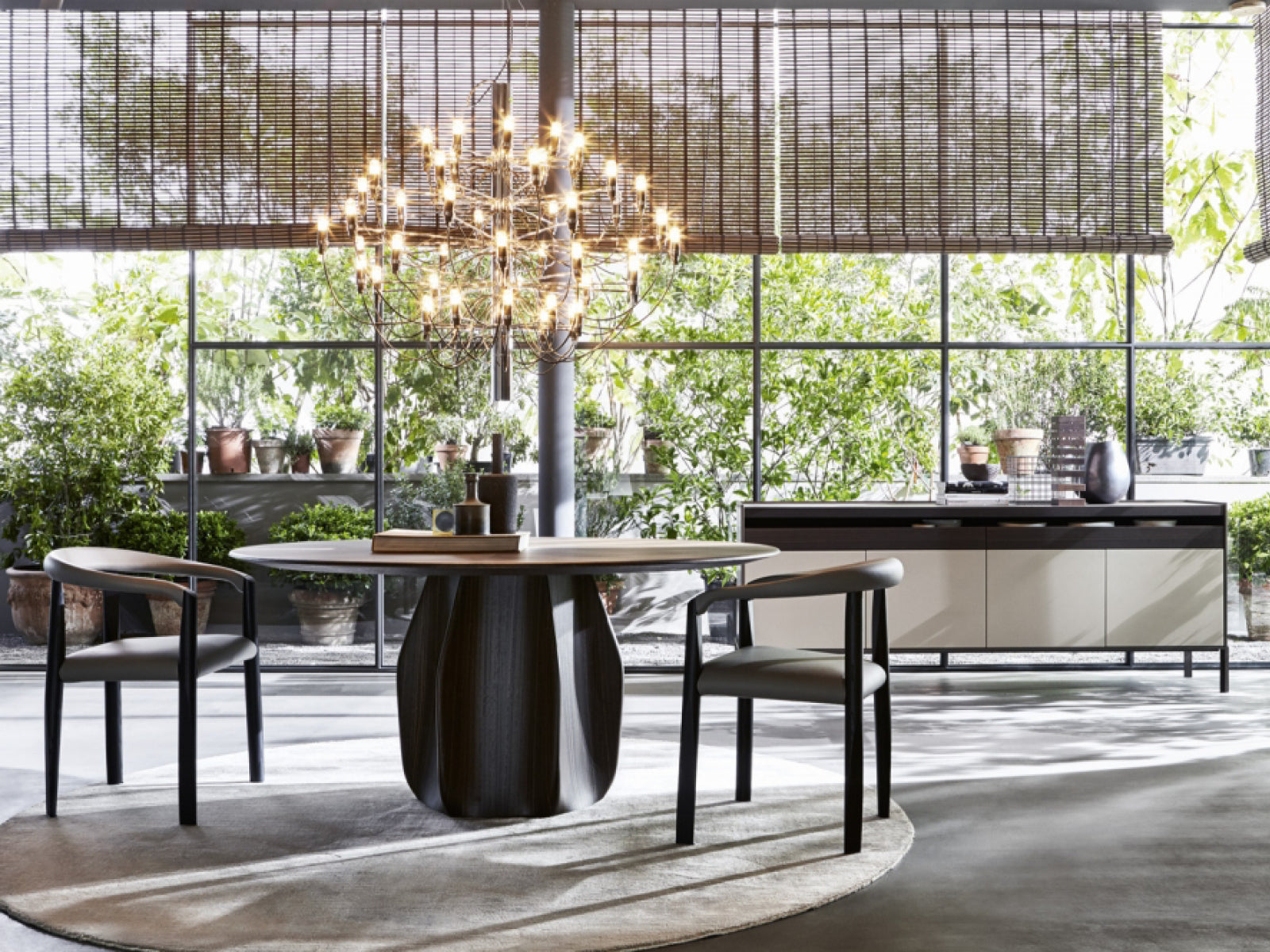 Modern Asterias Dining Table - 6 Seater Solid Wood Kitchen Table for Dining Room - Perfect for Family Gatherings & Dinner Parties