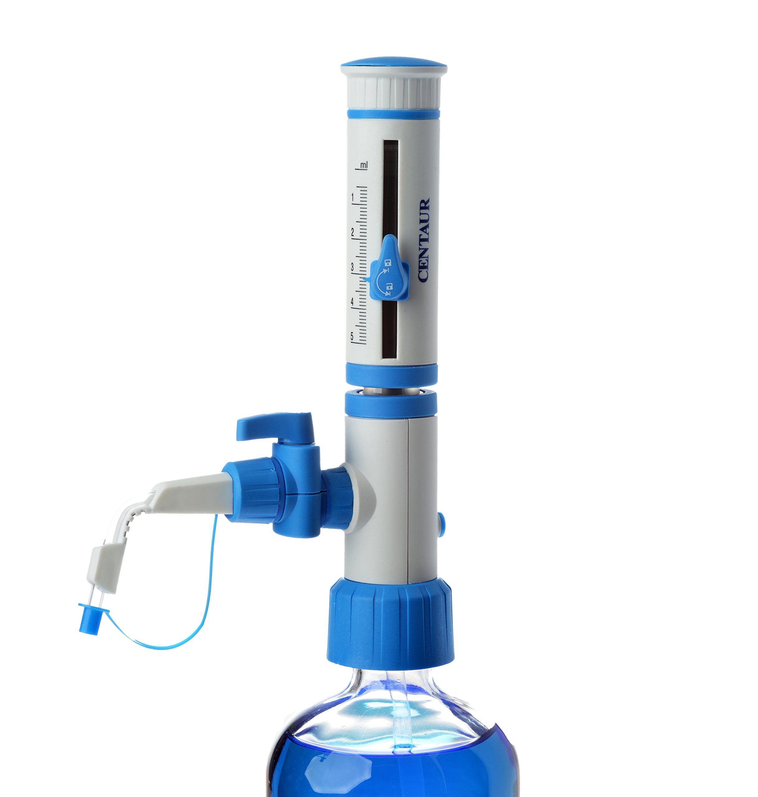 5000-BTB Bottle Top Dispenser - High Precision Chemical Liquid Dispenser for Laboratories & Research Facilities | Ideal for Titration, Sample Preparation & Reagent Handling