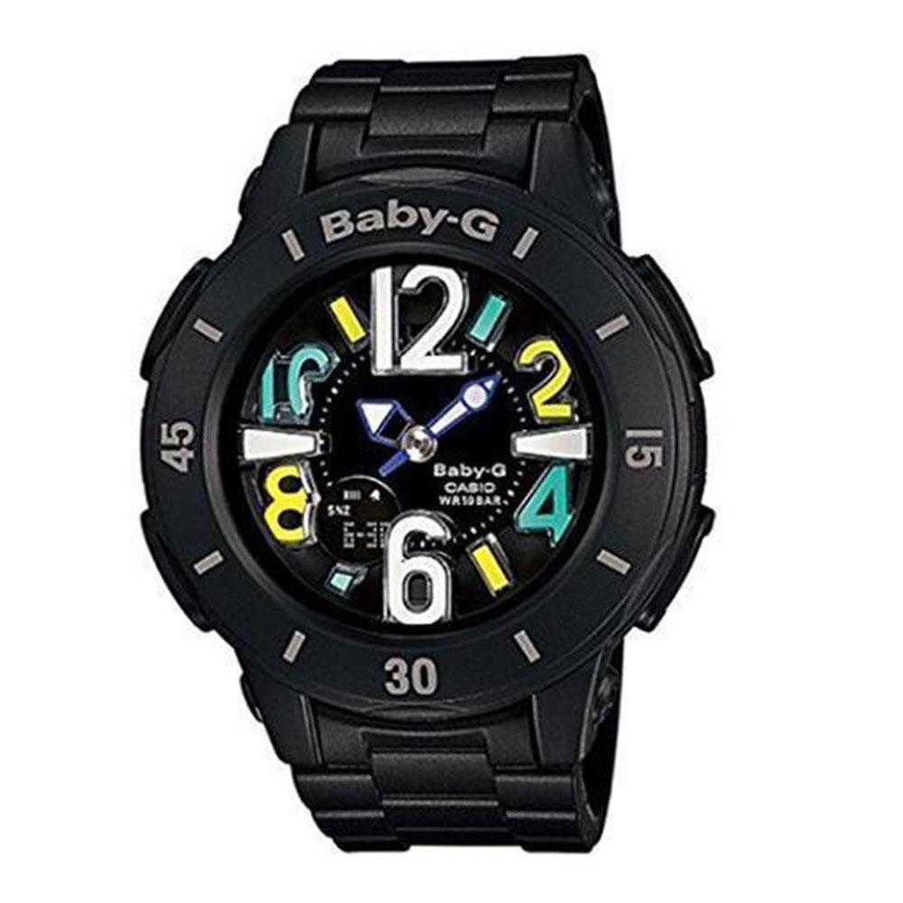 CASIO BABY-G BGA-171 1BDR Digital Sports Watch for Women - Black Resin Band with Neon Illuminator, Shock Resistant & Water Resistant - Perfect for Running, Swimming & Outdoor Activities