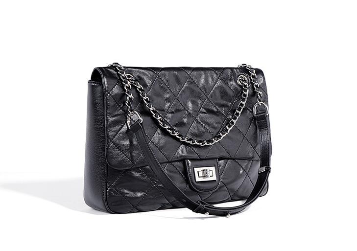 Stylish Designer Women's Black Leather Tote Handbag - Fashionable Work Bag & Everyday Purse for Office, Travel & Shopping