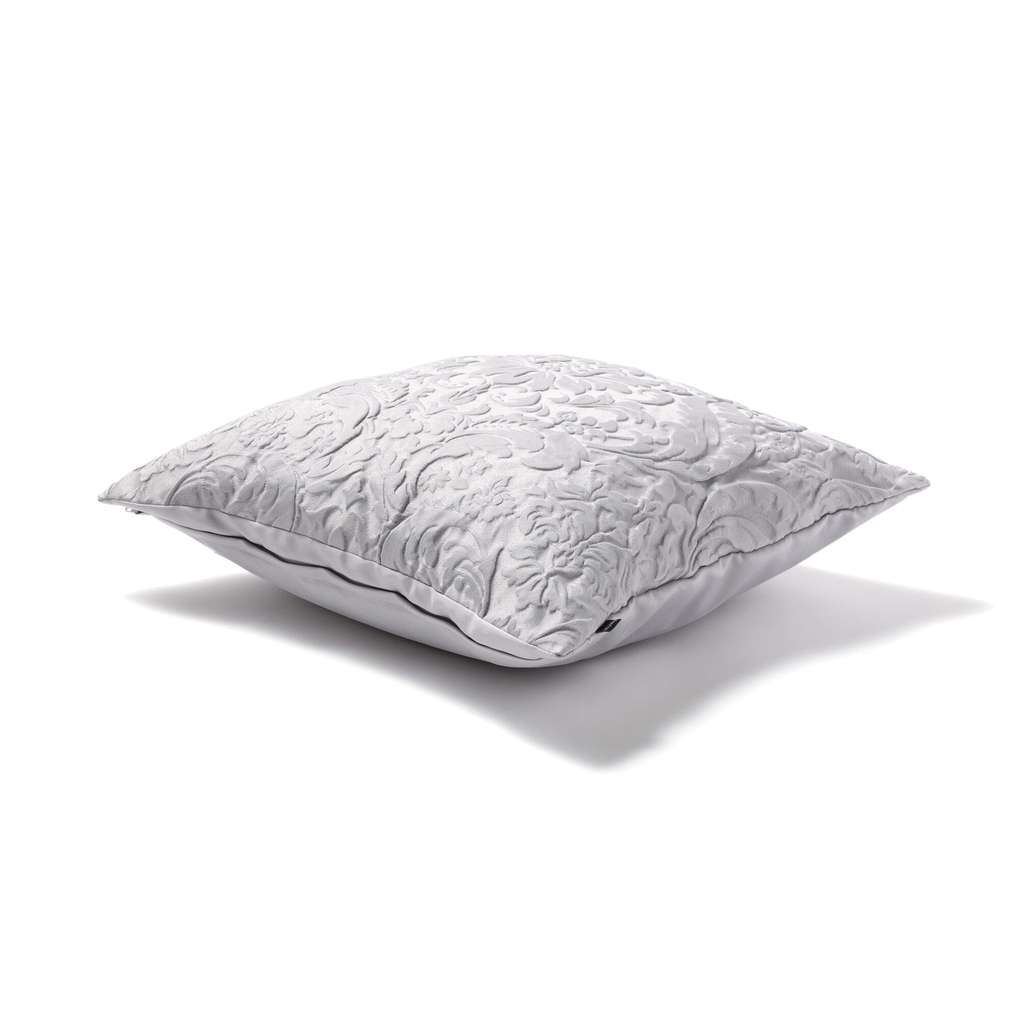 JQ Damask Cushion Cover 18x18 Inches Grey - Luxury Decorative Pillow Case for Sofa, Bed, Living Room & Home Decor
