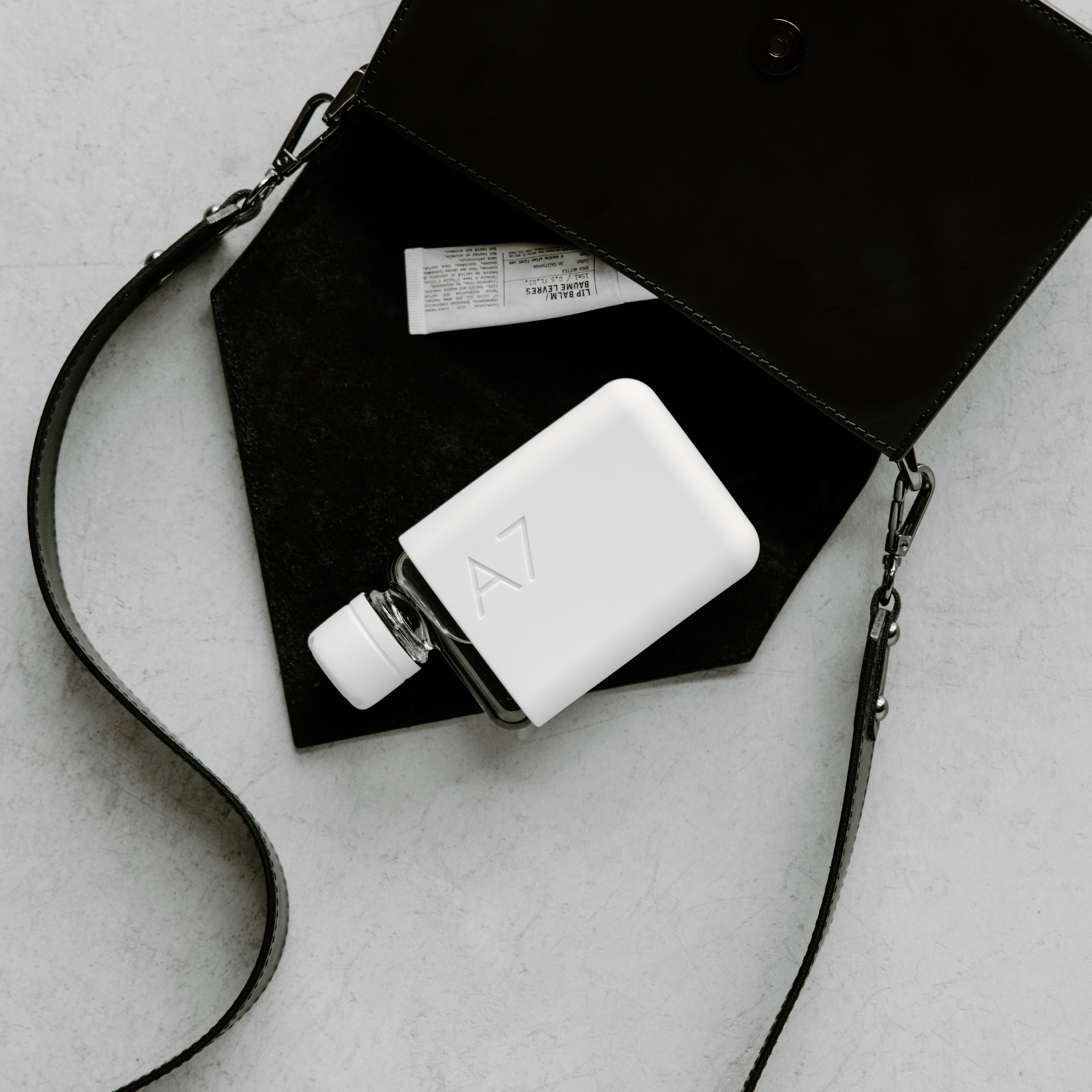A7 Memobottle Slim Water Bottle - Reusable, Leak-Proof, BPA-Free - Perfect for Office, Gym, Travel & Outdoor Activities