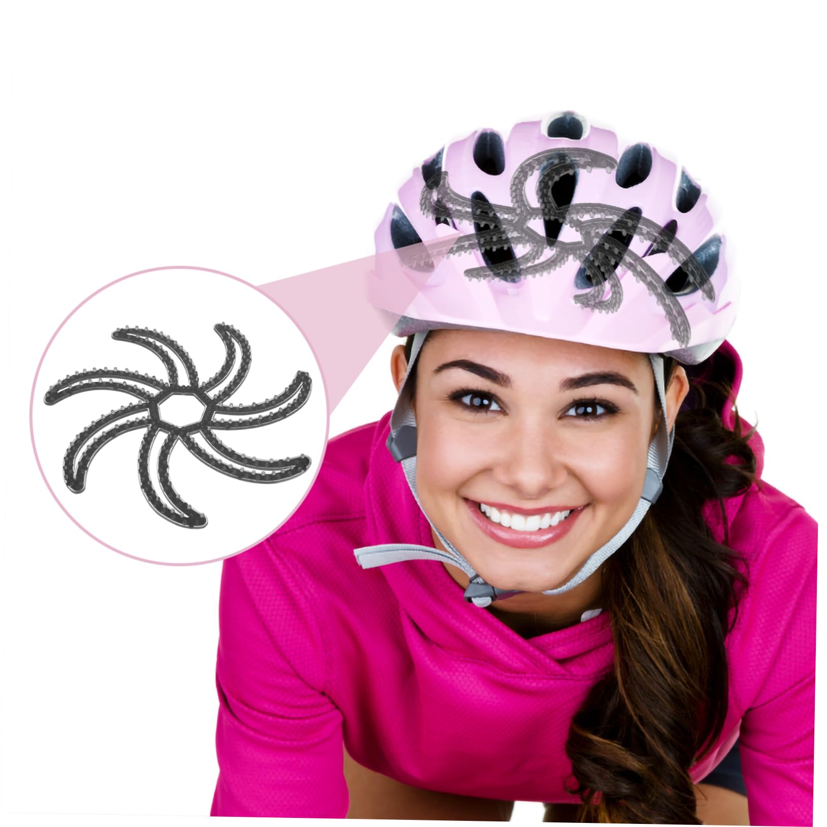 BESPORTBLE Bike Helmet Liner Pad - Breathable Motorcycle & Cycling Helmet Cushion - Protective Inner Padding for Bike & Motorcycle Helmets - Black - Perfect for Commuting, Mountain Biking & Motorcycle Riding